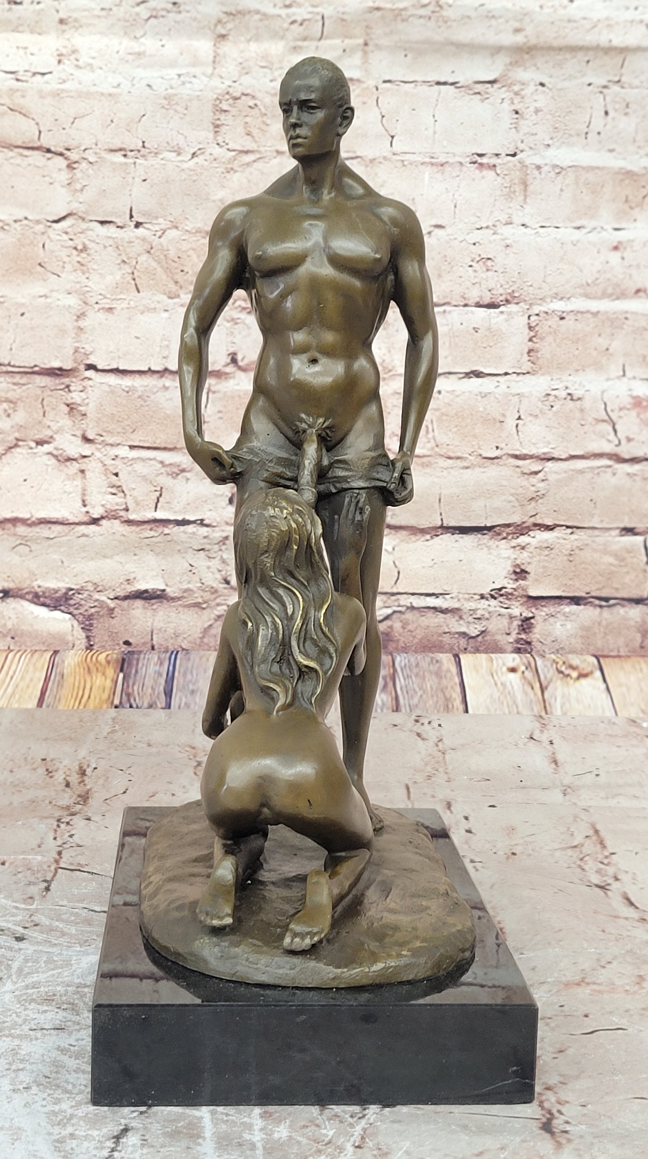 Handcrafted Detailed Musuem Quality Classic Erotic Nude Artwork Bronze Sculpture