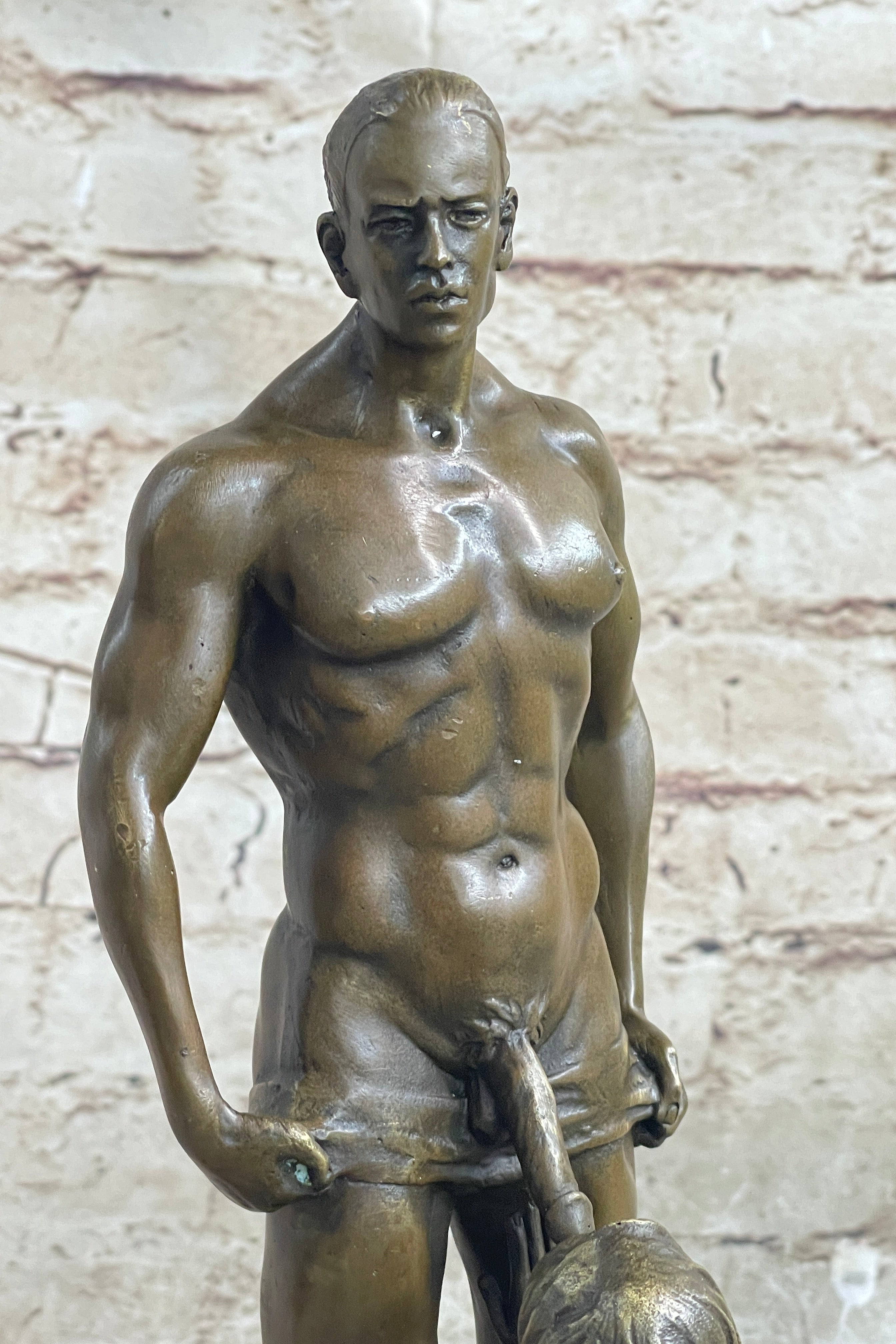 Western Art Bronze Statues Sexy Figure Sculpture  Nude Women Lure Home Decoration