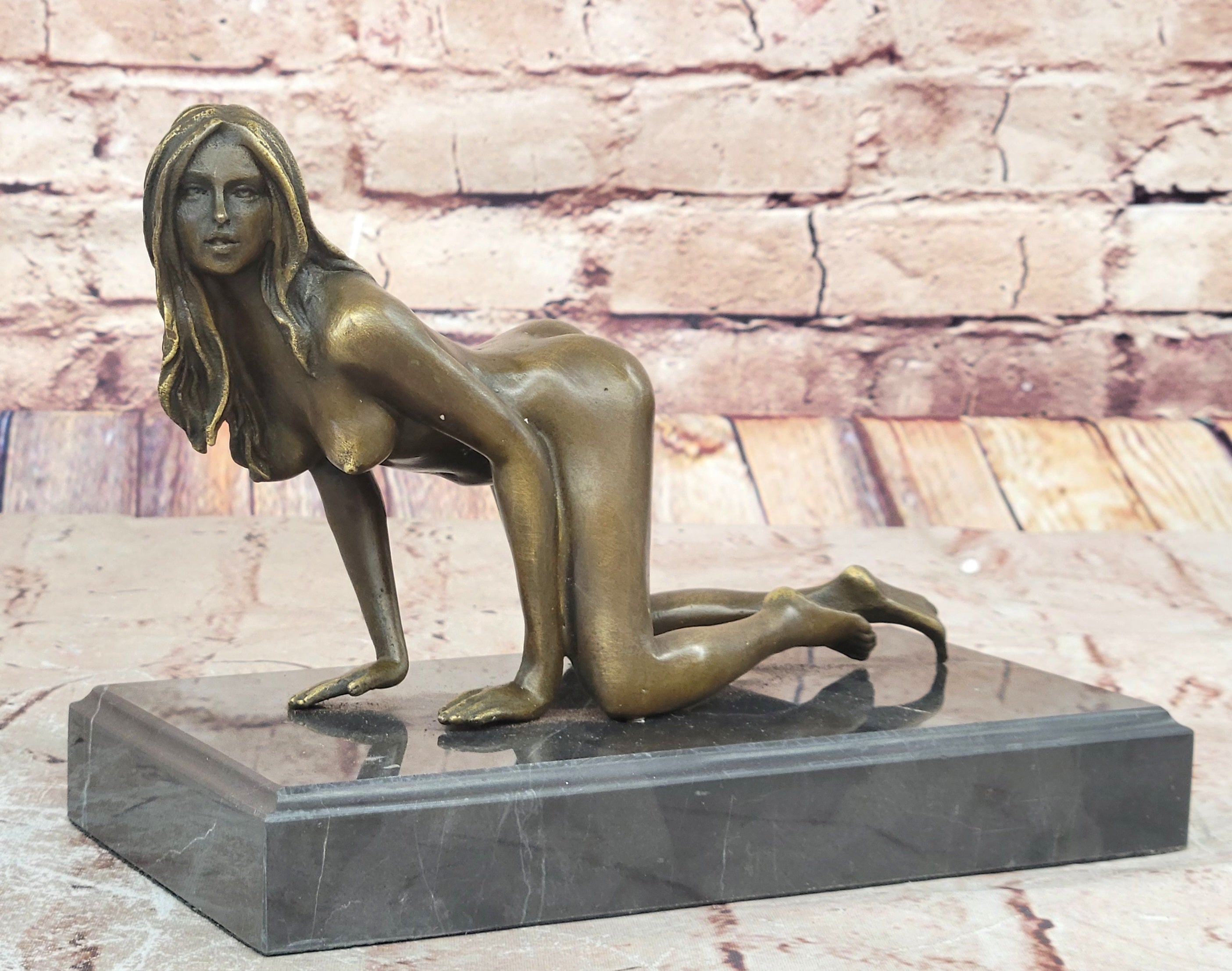 Abstract Modern Art Highly Erotic Conversation starter Sexual Nude Bronze Statue