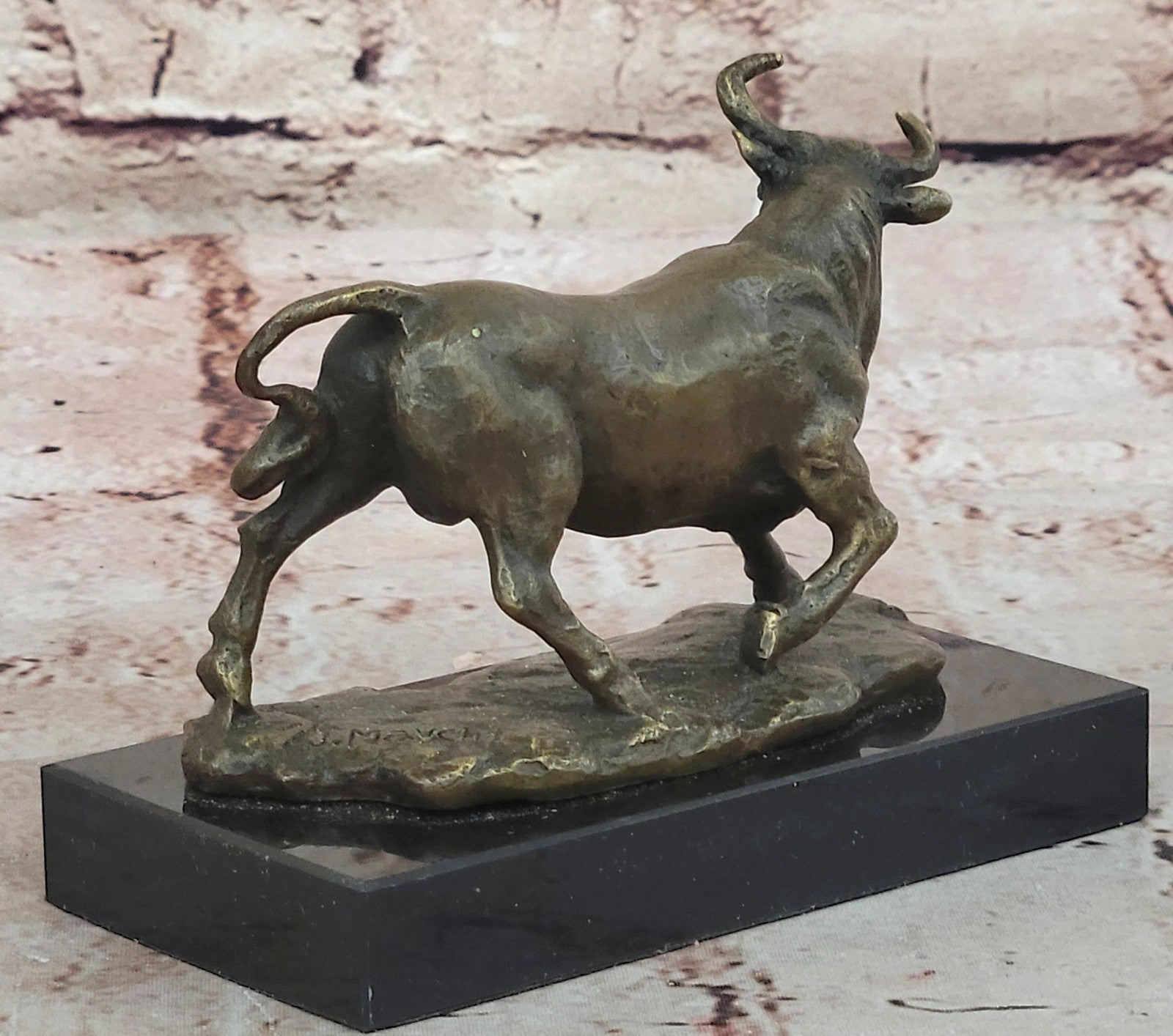 Mavchi`s Bull Fighter Bronze Sculpture - Picasso Tribute Artwork Figurine