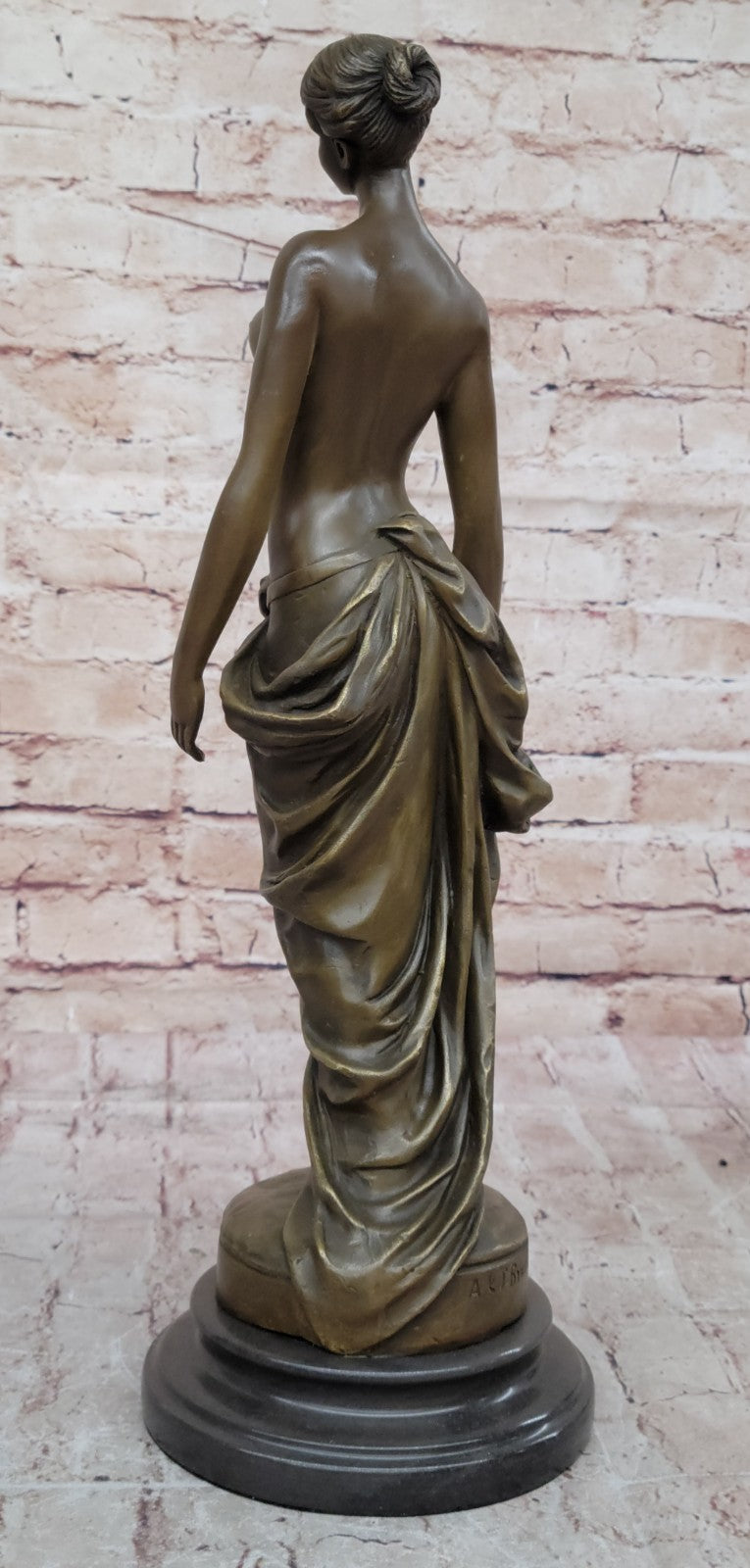 Hot Quality Nude Girl bronze Sculpture Handcrafted Statue Museum Gilt Deco Art