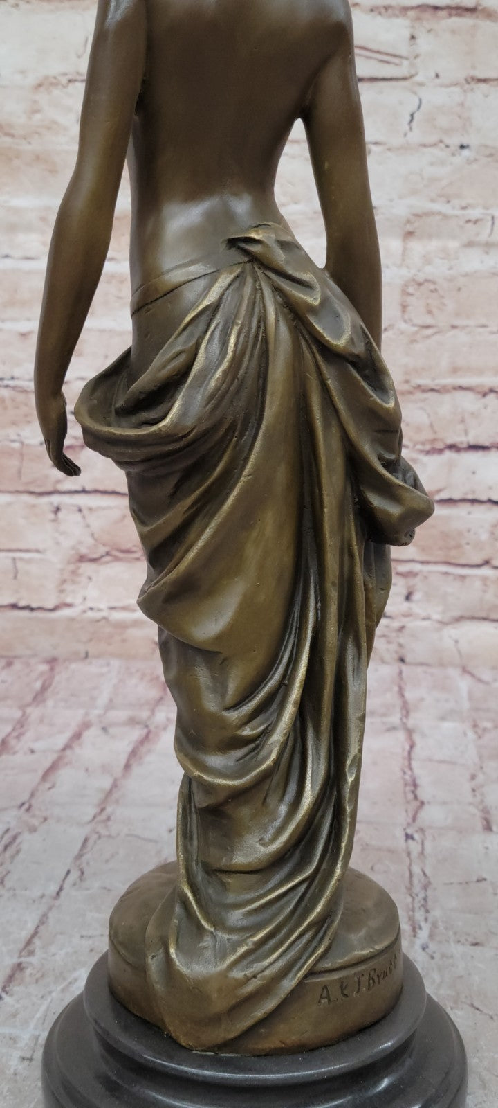 Hot Quality Nude Girl bronze Sculpture Handcrafted Statue Museum Gilt Deco Art