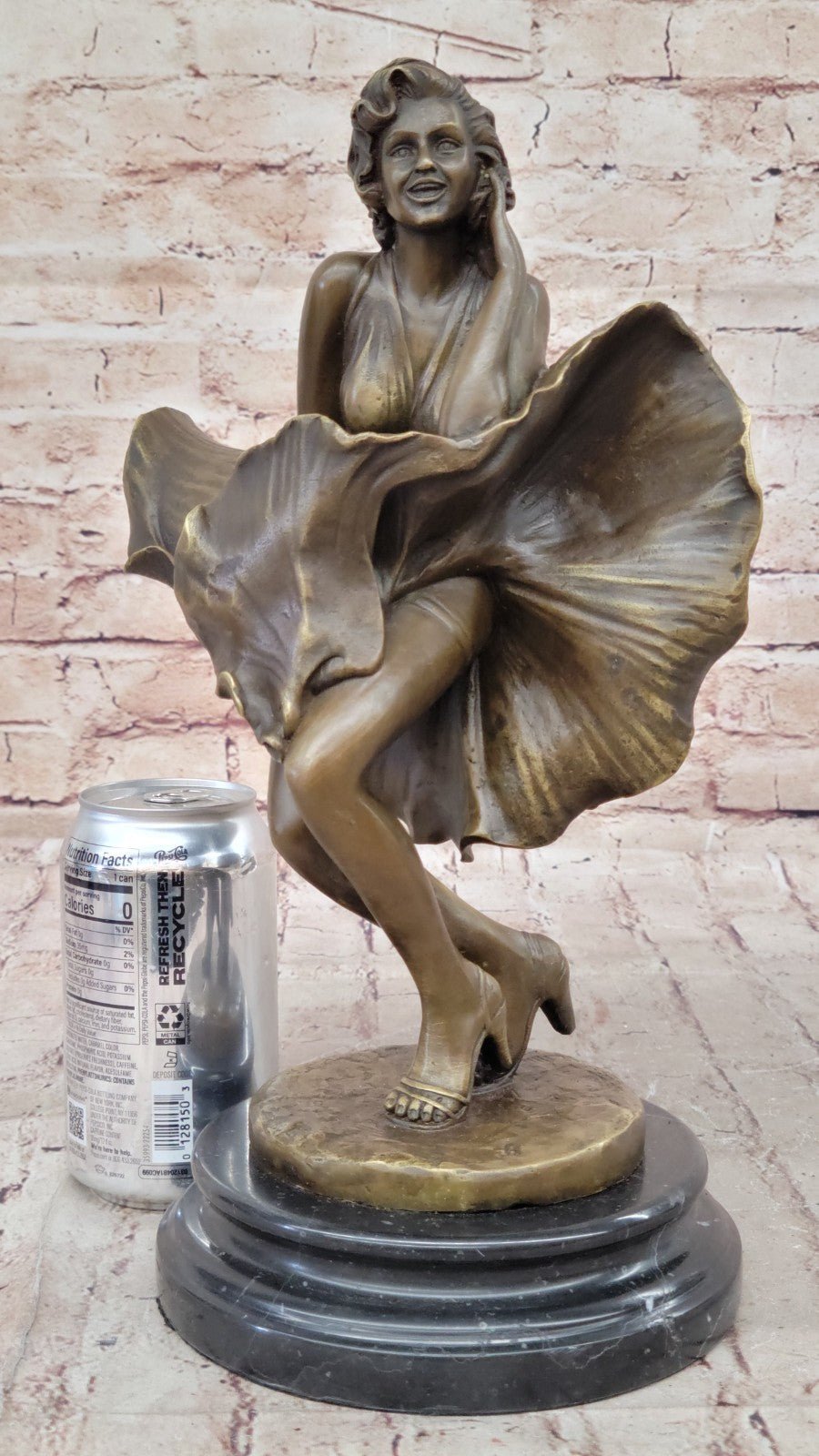 Art Deco Museum Quality Marilyn Monroe Hand Made by Lost Wax Method Bronze Sale