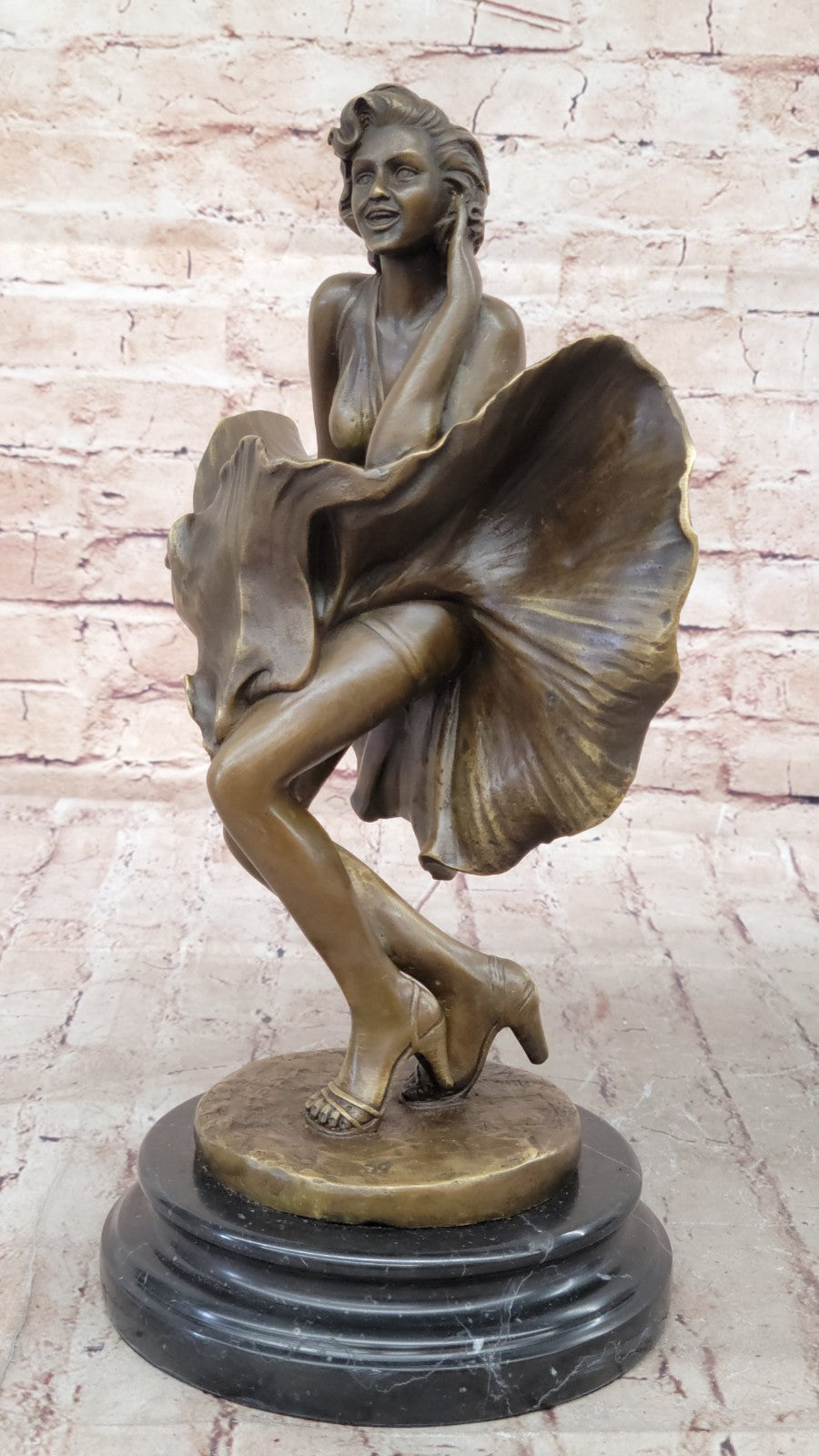 Art Deco Museum Quality Marilyn Monroe Hand Made by Lost Wax Method Bronze Sale