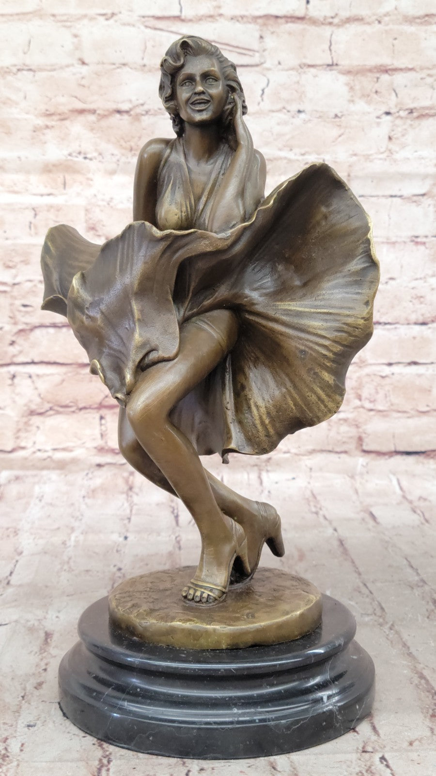Art Deco Museum Quality Marilyn Monroe Hand Made by Lost Wax Method Bronze Sale