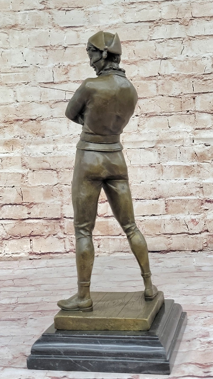 Handcrafted bronze sculpture SALE Joker Jester Harlequin Saint-Marceaux De Rene