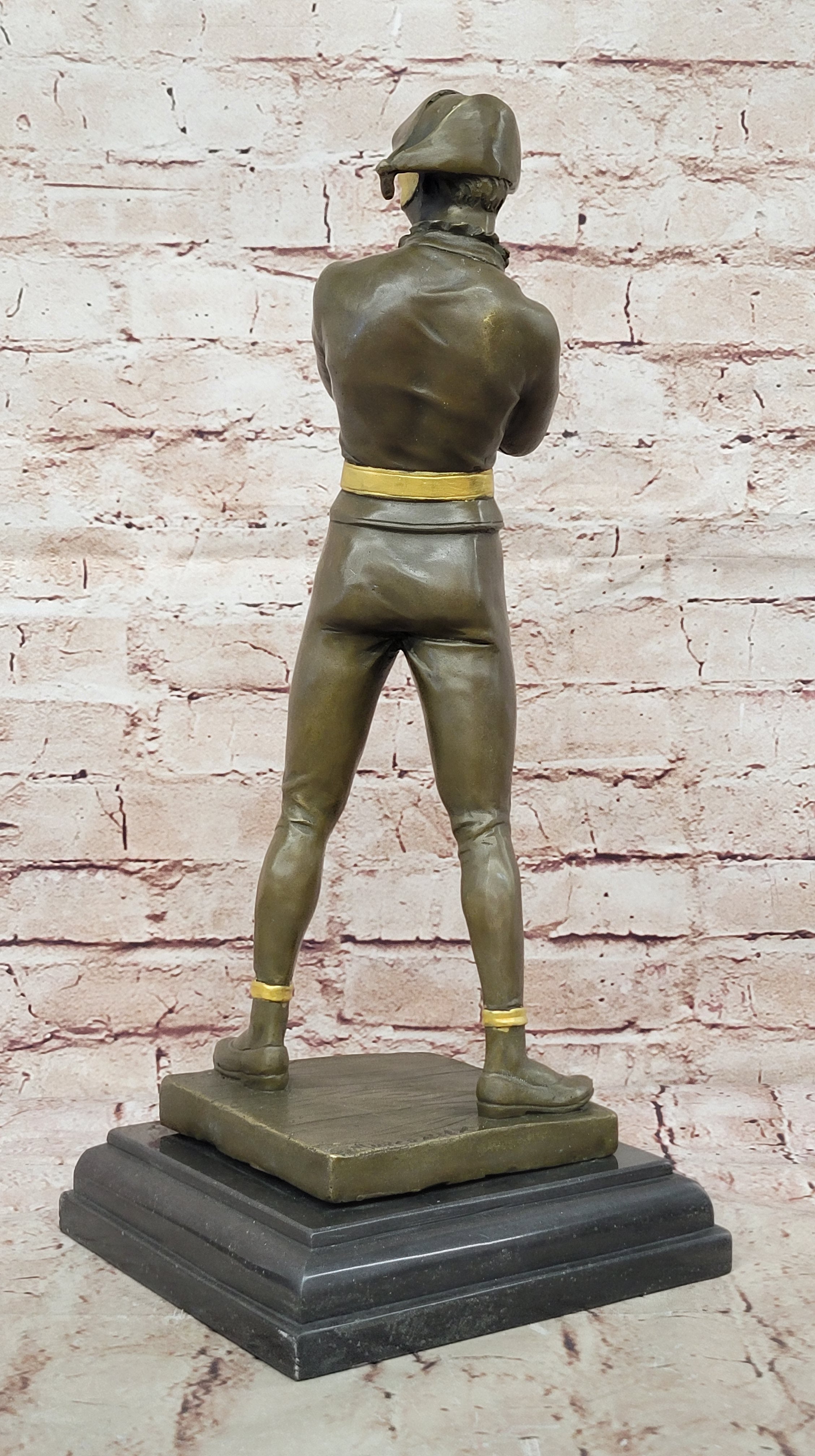 Harlequin Jester Dancing Statue Figure Vintage Art Deco Style Sculpture Statue