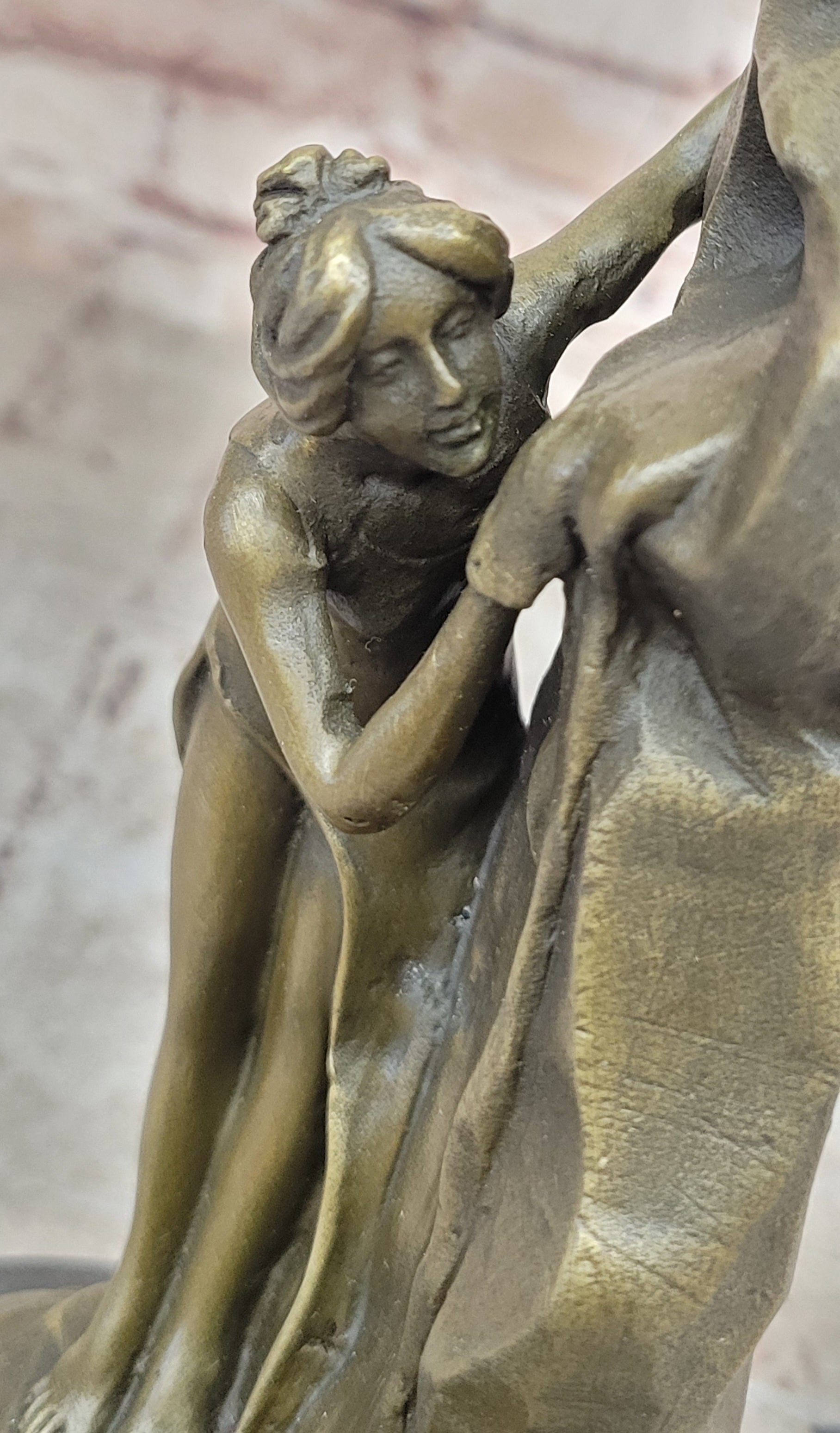 Moreau Enchanting Beauty Bronze Sculpture Art Decor Marble Figurine Hot Cast