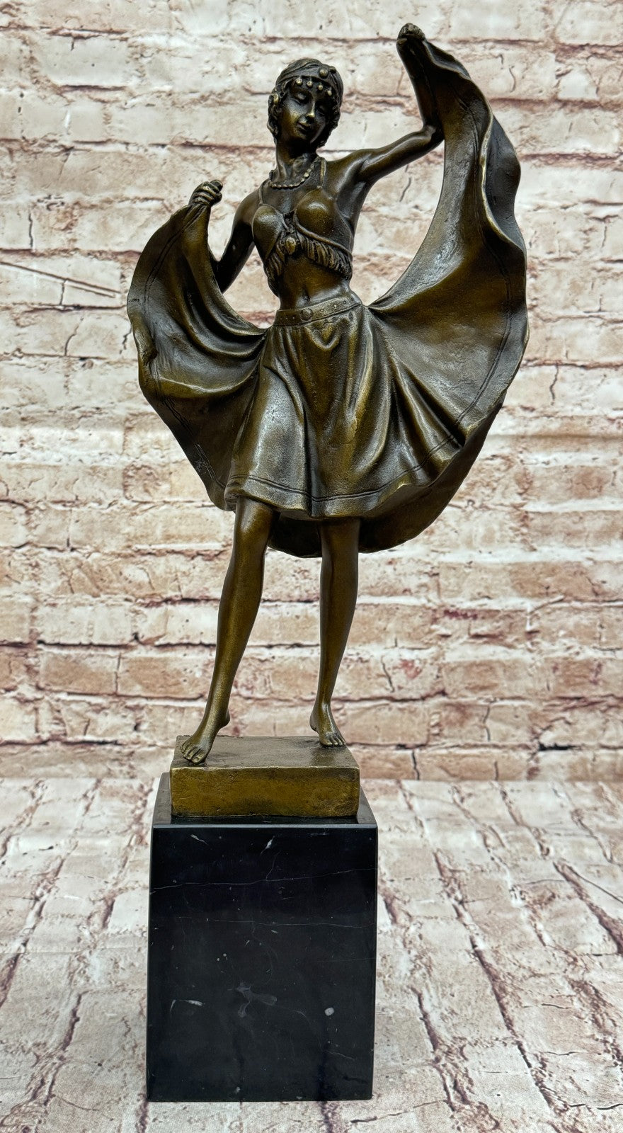 Orientalist Austrian Bergman Bronze Sculpture Handcrafted Naughty Statue Art