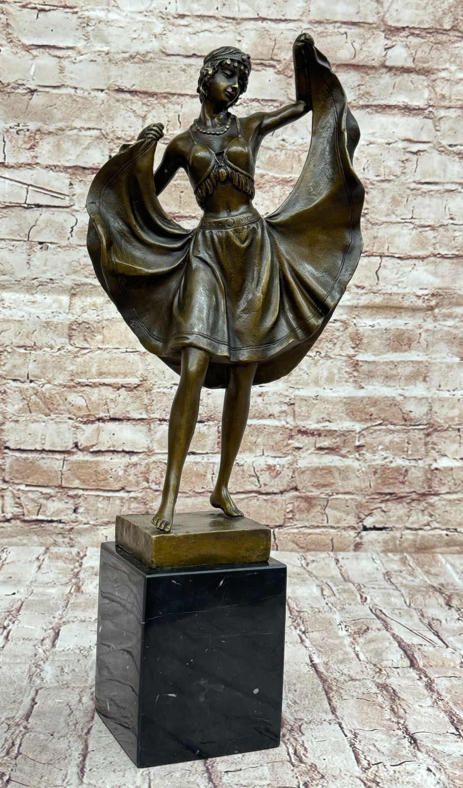 Orientalist Austrian Bergman Bronze Sculpture Handcrafted Naughty Statue Art