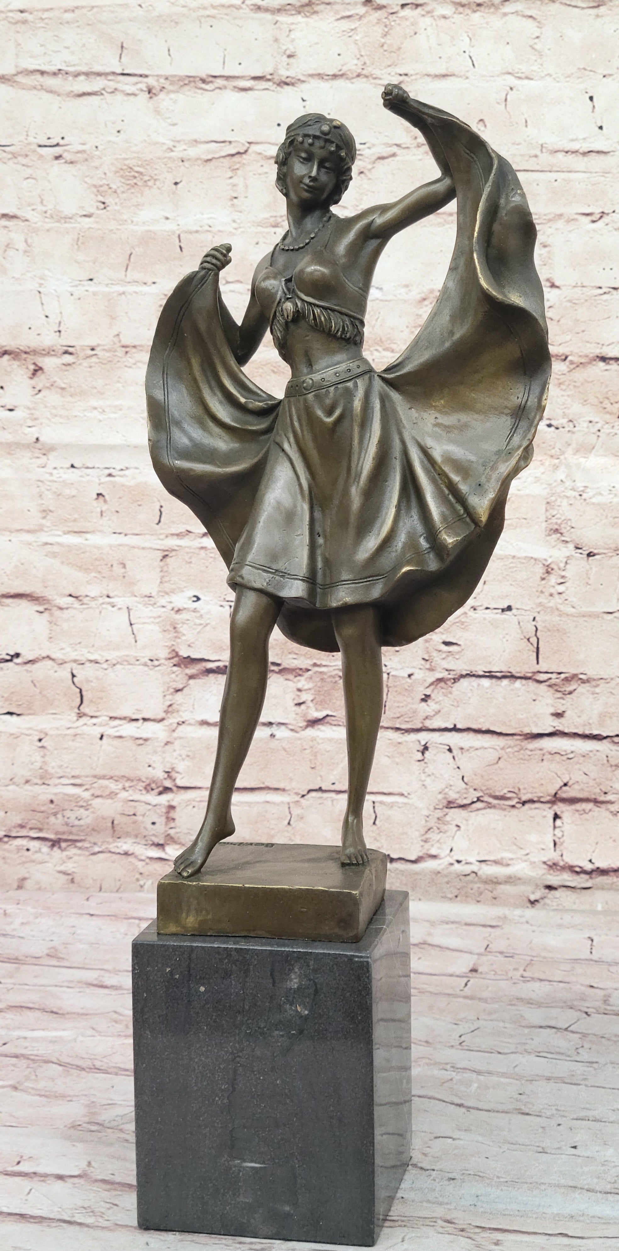 Orientalist Austrian Bergman Bronze Sculpture Handcrafted Naughty Statue Art