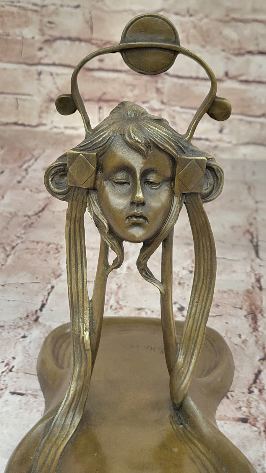 Handcrafted bronze sculpture SALE Business Soap Tray Jewelry Deco Nouveau Art
