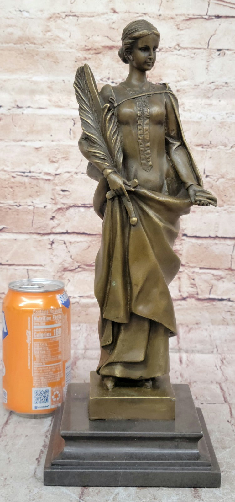 Bronze Fortuna Roman Goddess Of Fortune Statue Hot Signed Mythical Figurine