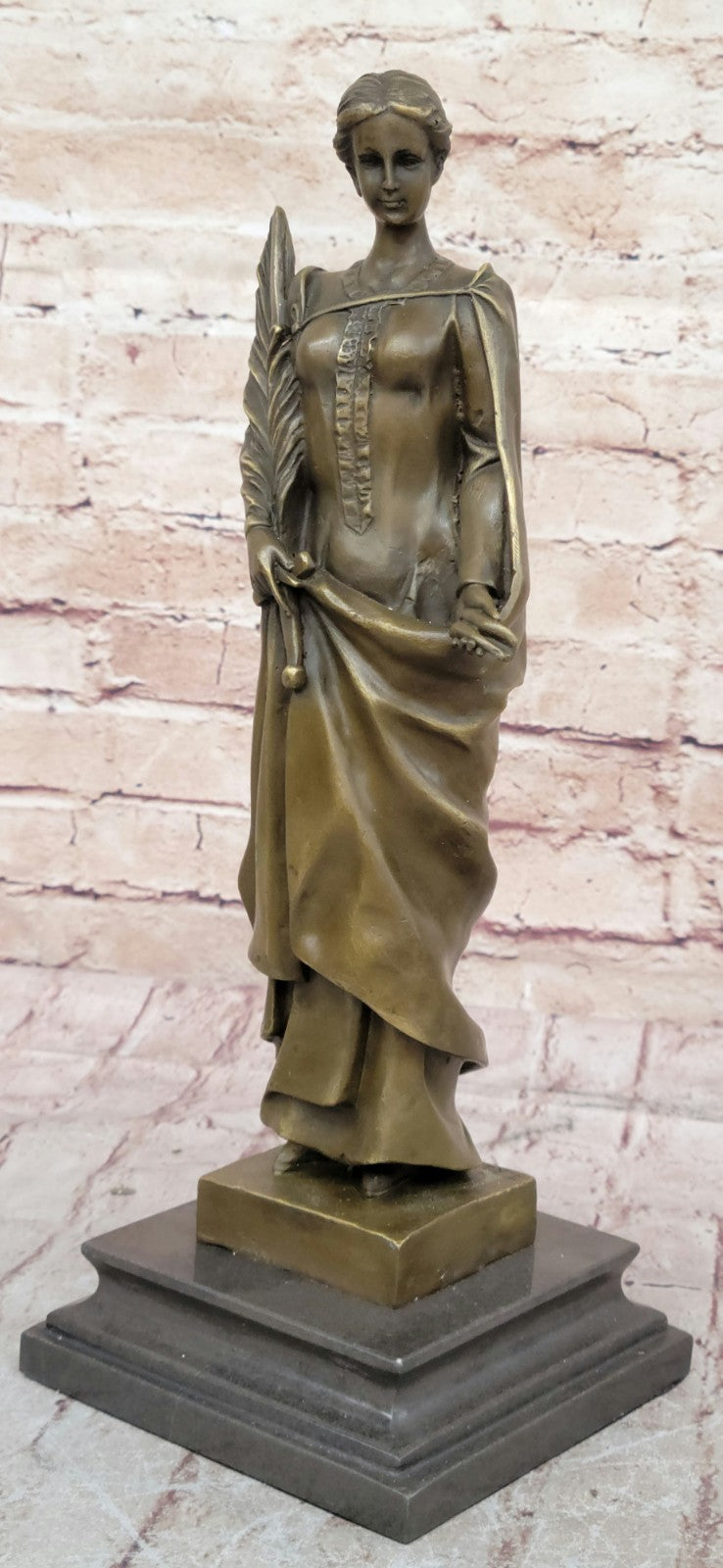 Bronze Fortuna Roman Goddess Of Fortune Statue Hot Signed Mythical Figurine