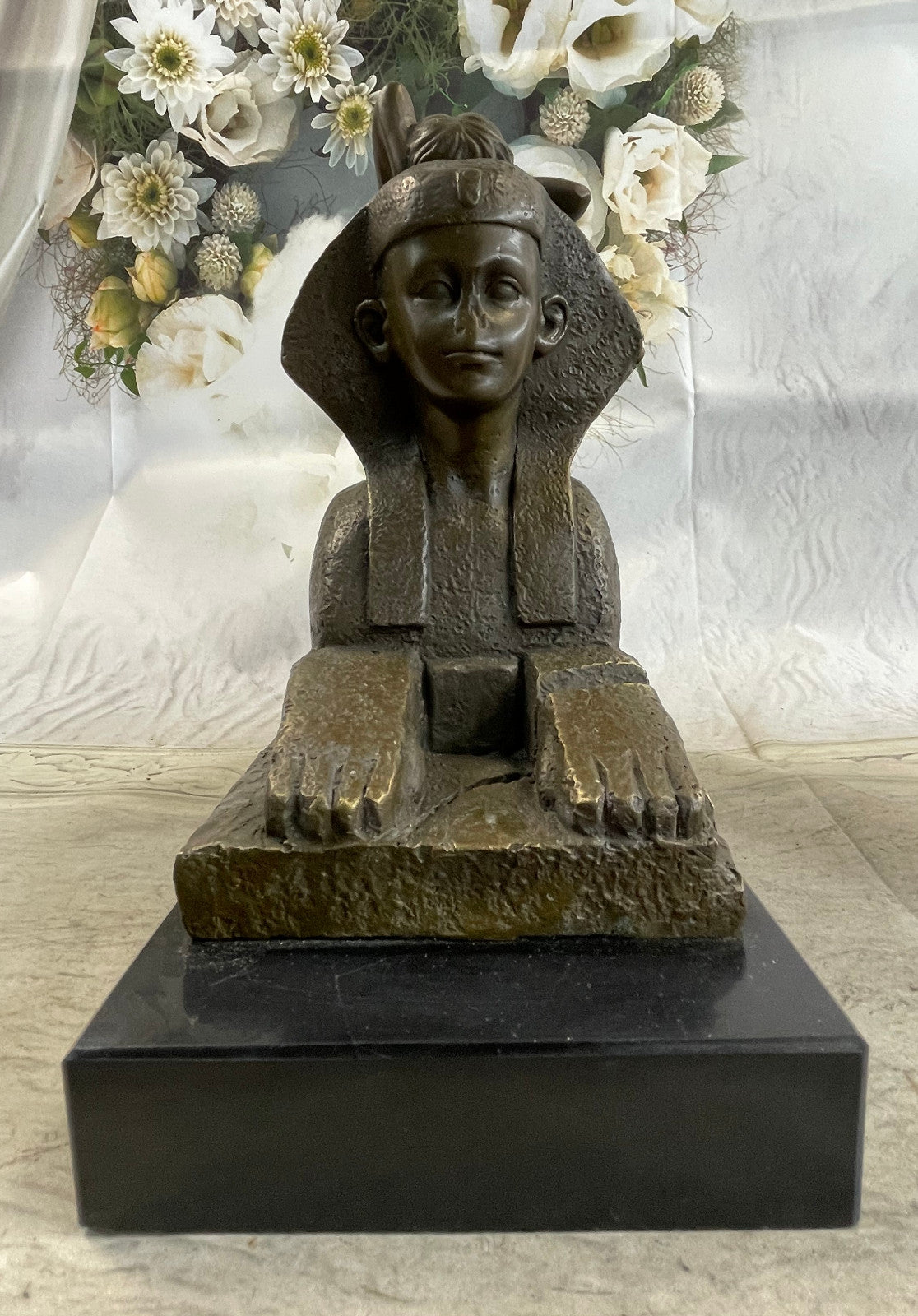 Handcrafted bronze sculpture SALE Nymph Nude Herlinger By Nouveau Art French