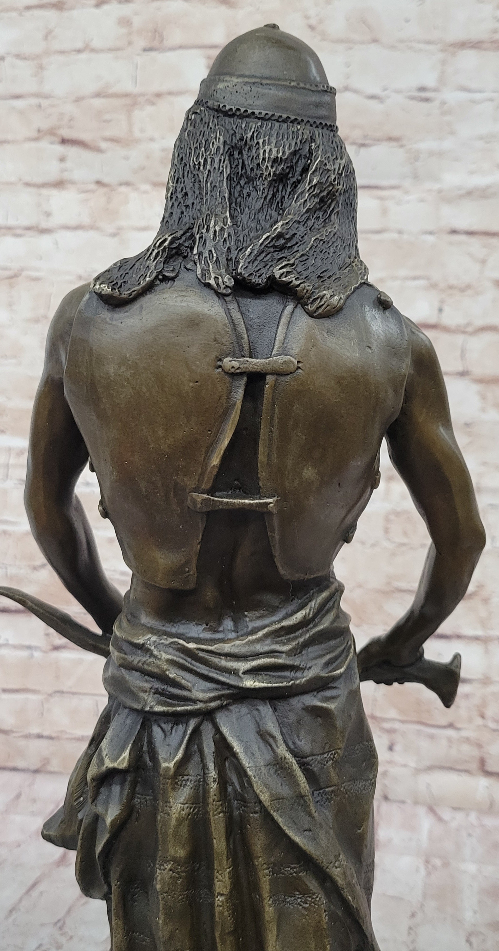 100% Pure Genuine Bronze Sculpture of Arab Guy – Middle Eastern Man Statue Figure Sale