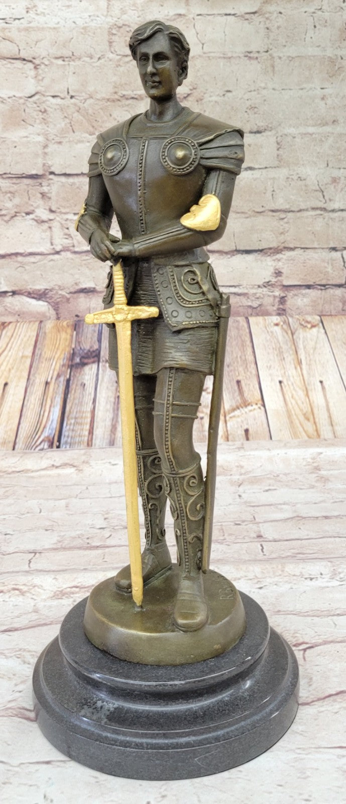 Bronze Sculpture Hand Made Spartan Gladiator Museum Quality Artwork Figure