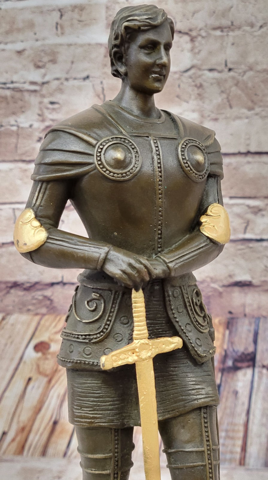 Bronze Sculpture Hand Made Spartan Gladiator Museum Quality Artwork Figure