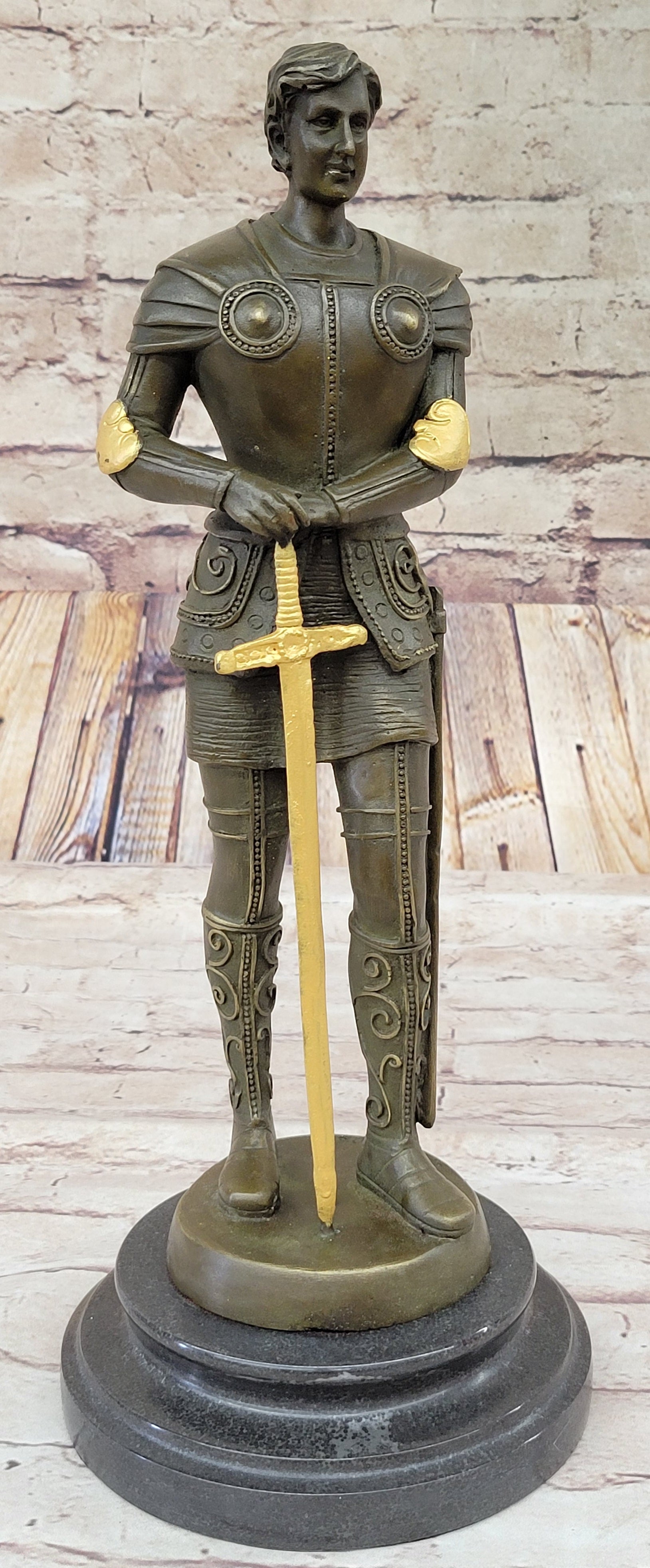 Bronze Sculpture Hand Made Spartan Gladiator Museum Quality Artwork Figure