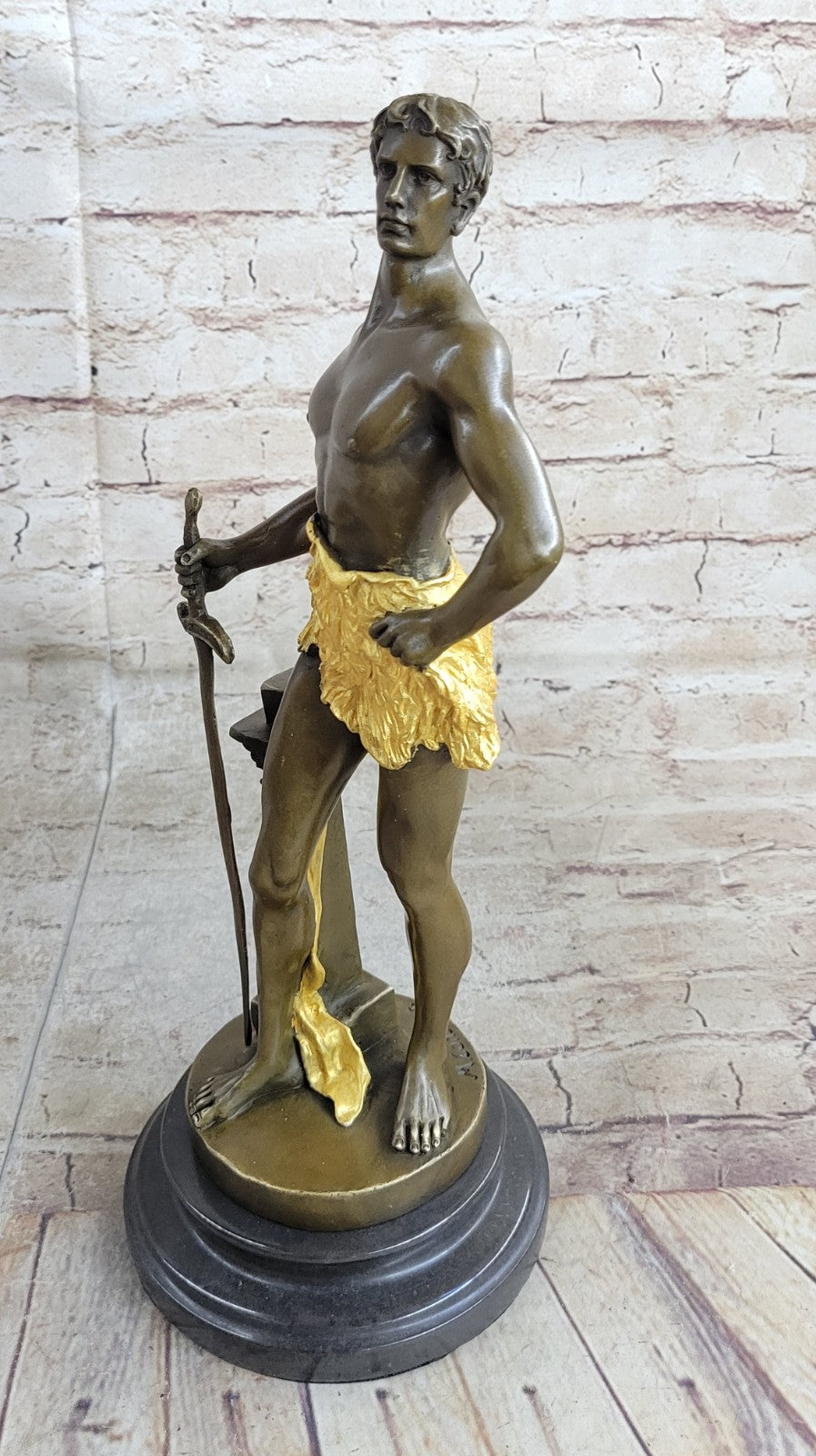 Buy Decor Nude Male Warrior Bronze Sculpture – Elegant Home & Office Decoration Statue