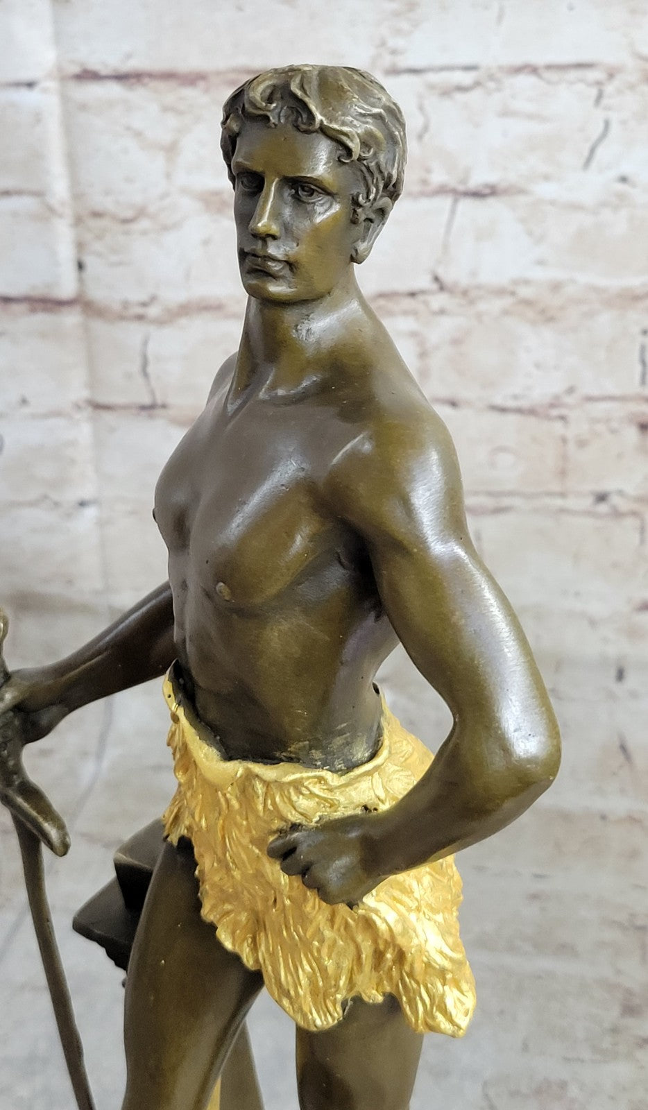 Buy Decor Nude Male Warrior Bronze Sculpture – Elegant Home & Office Decoration Statue