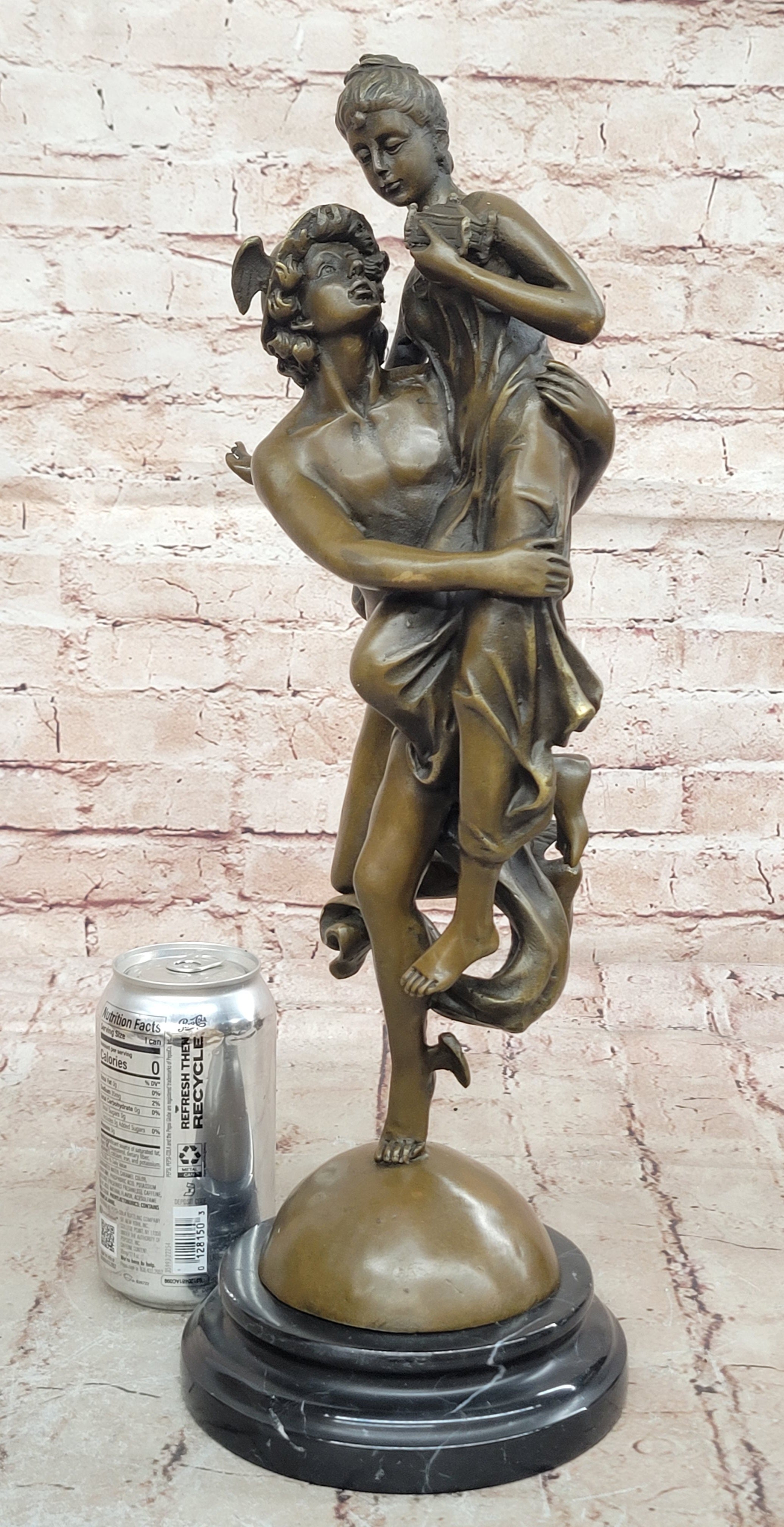 Handcrafted bronze sculpture SALE Pandor And Mercury Flying Hermes Of Rendition