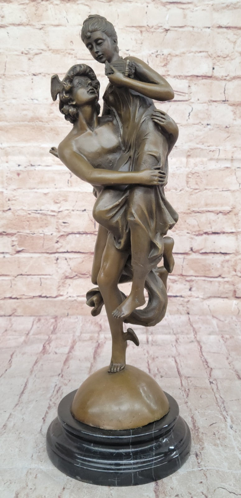 Handcrafted bronze sculpture SALE Pandor And Mercury Flying Hermes Of Rendition