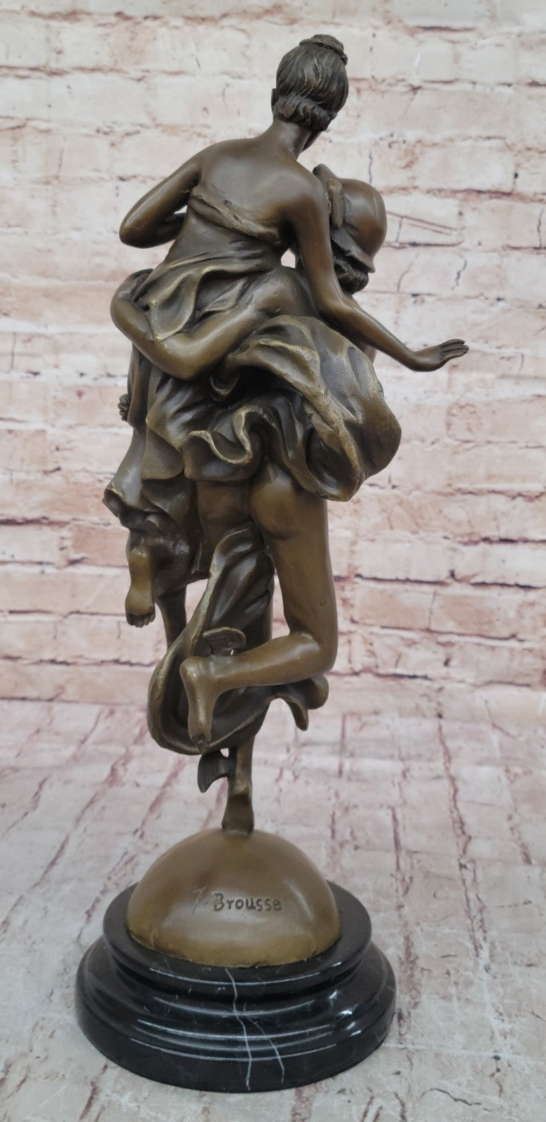Handcrafted bronze sculpture SALE Pandor And Mercury Flying Hermes Of Rendition