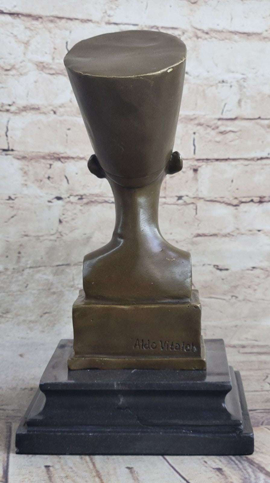 Hot Cast European Made Nefertiti Bust Bronze Masterpiece Sculpture Figurine Sale