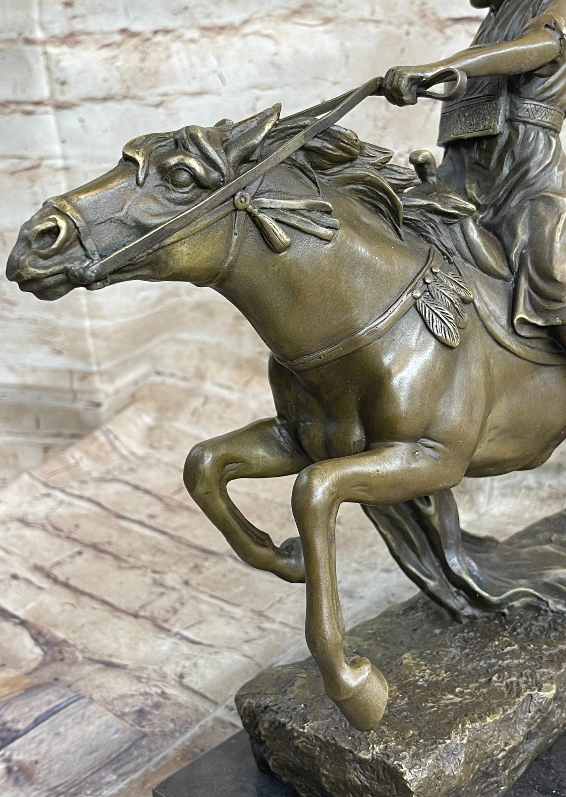 Franz Bergman - Austrian cold painted bronze Arab on horseback with Sword