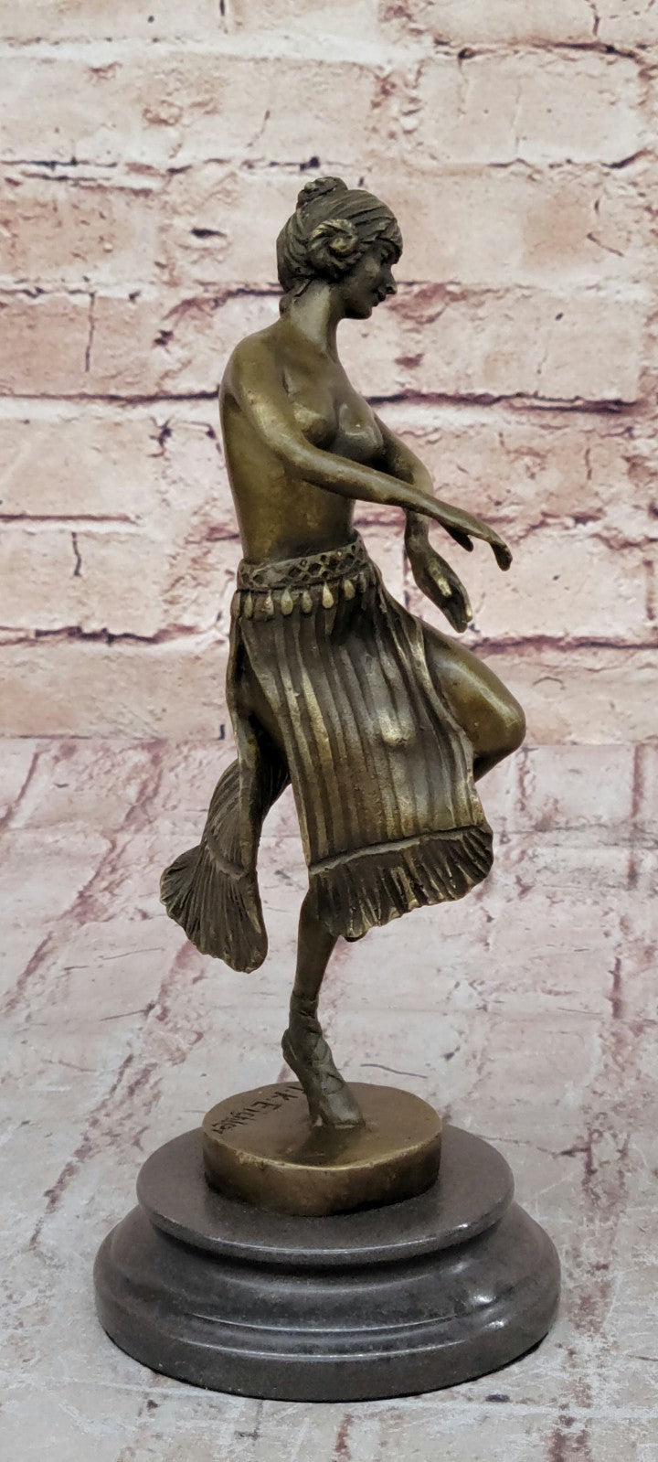 Buy Handcrafted Nude Dancer Bronze Sculpture by Theodor Eichler – A Timeless Expression of Grace and Motion