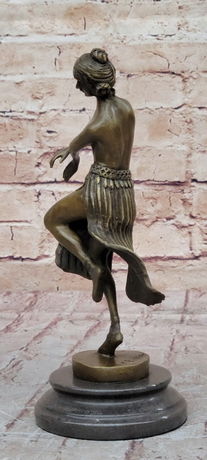 Buy Handcrafted Nude Dancer Bronze Sculpture by Theodor Eichler – A Timeless Expression of Grace and Motion