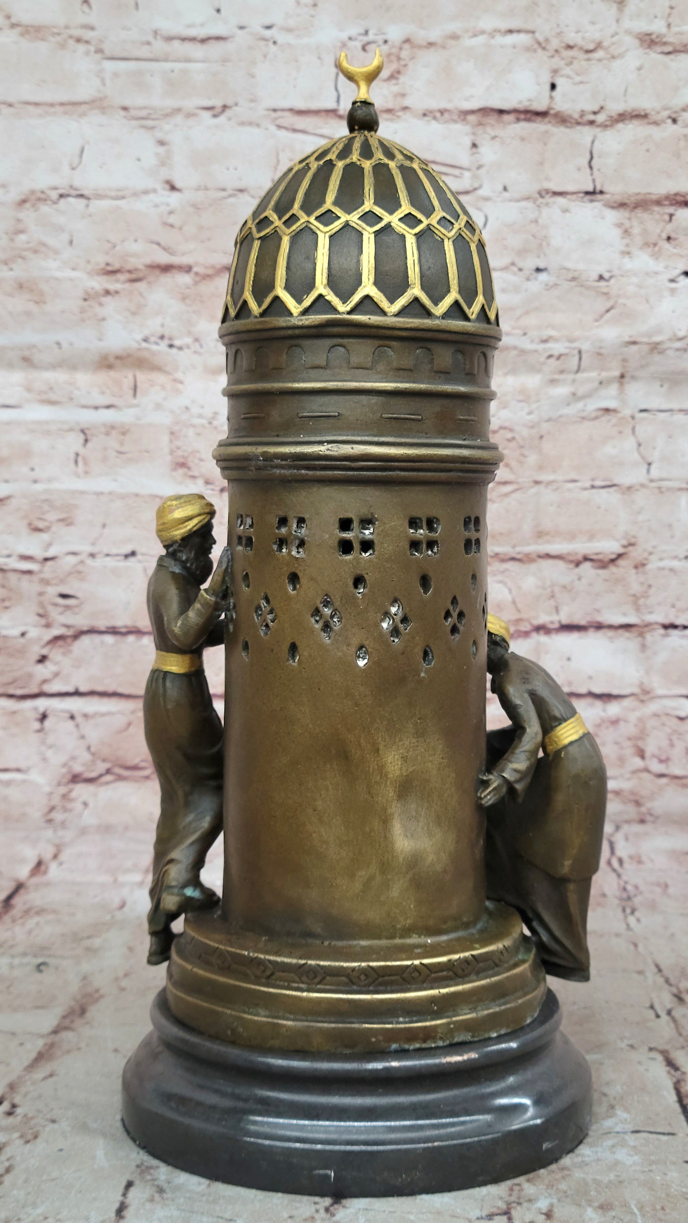 Handcrafted bronze sculpture SALE Fema Nude Men Arab Harem Ali Peeping Oriental