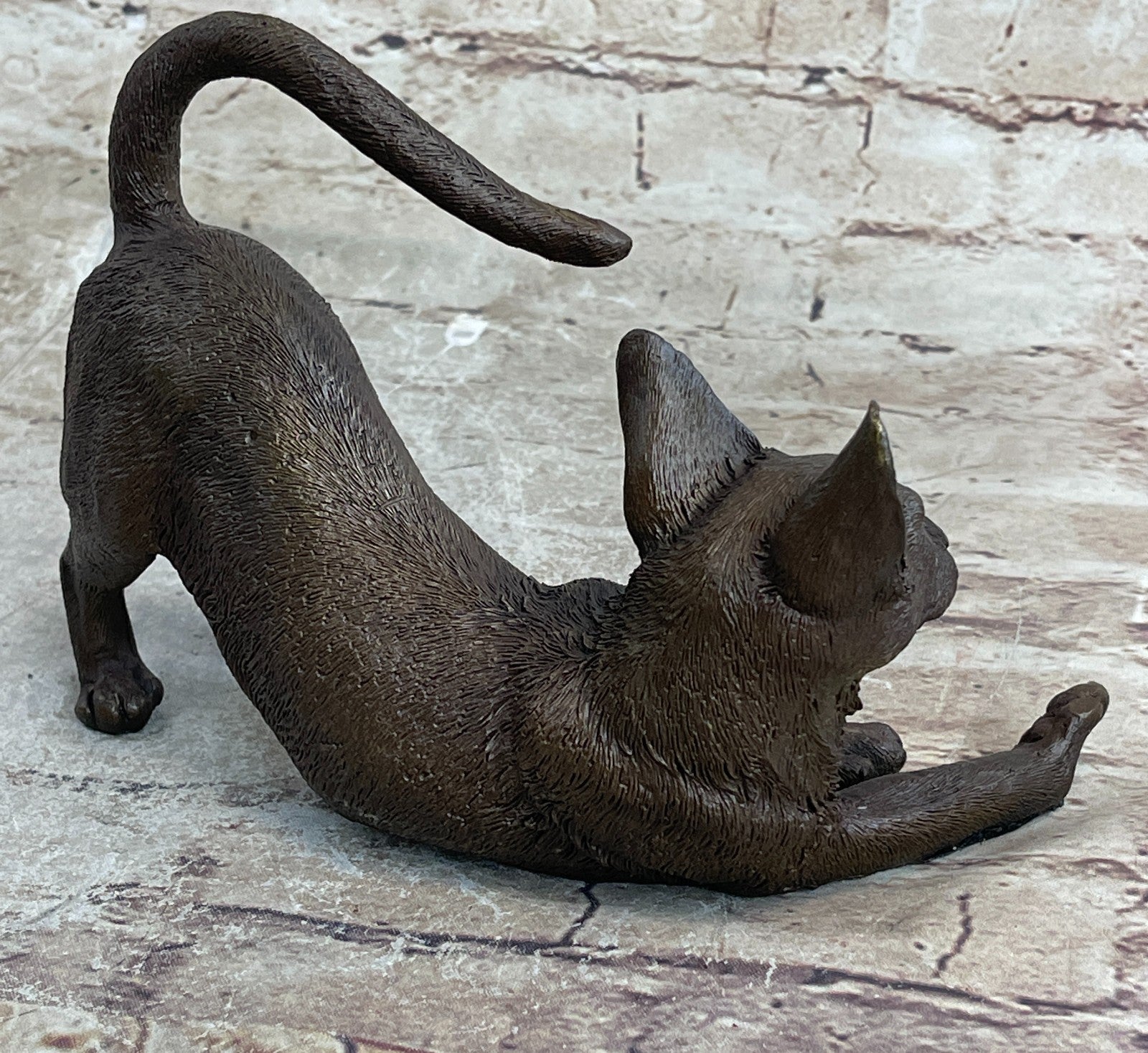 Handcrafted bronze sculpture SALE Cat Siamese Signed Classic Artwork Statue