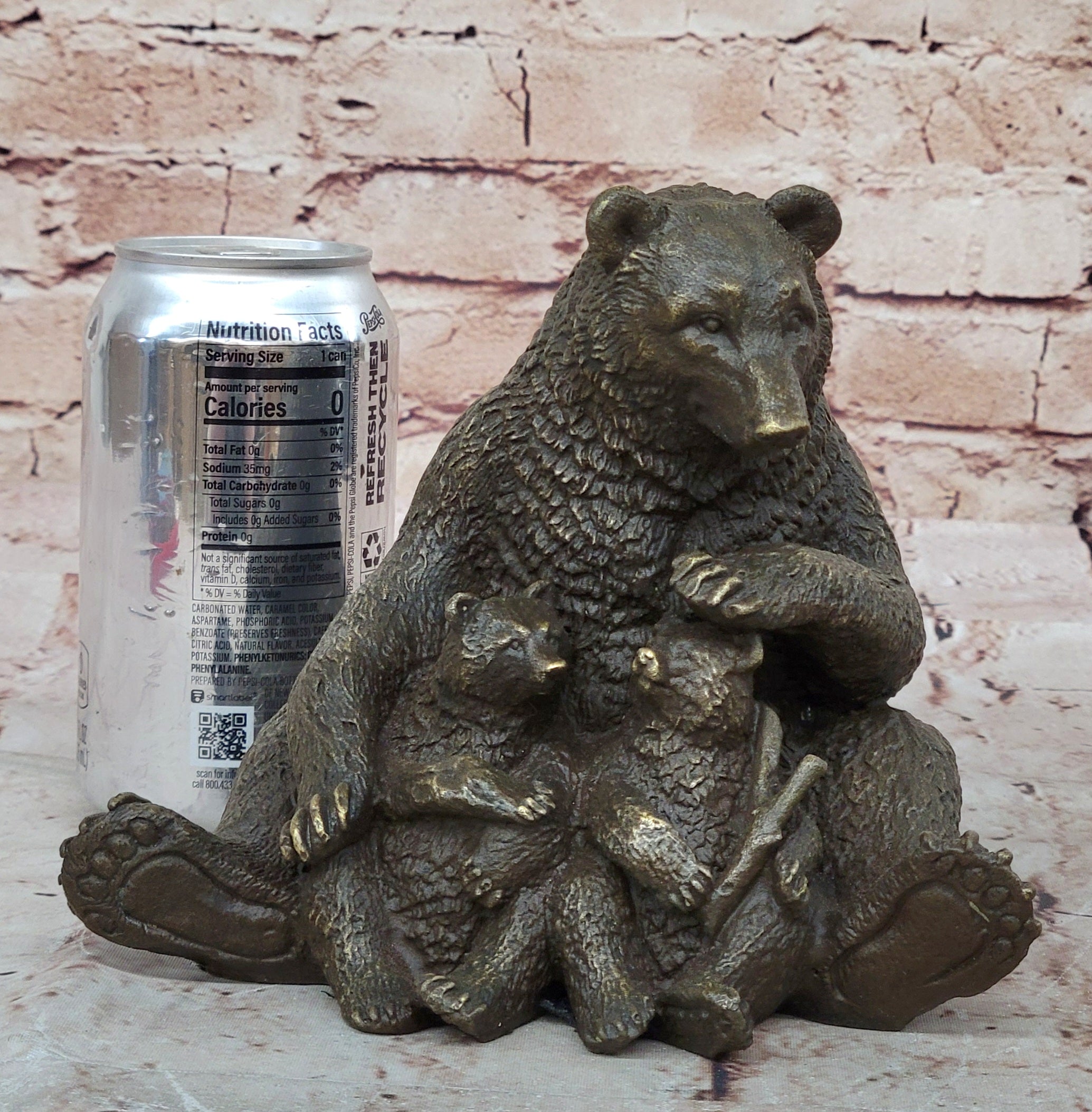 Handcrafted bronze sculpture SALE Deco Art Bear Vienna figurine figure decor