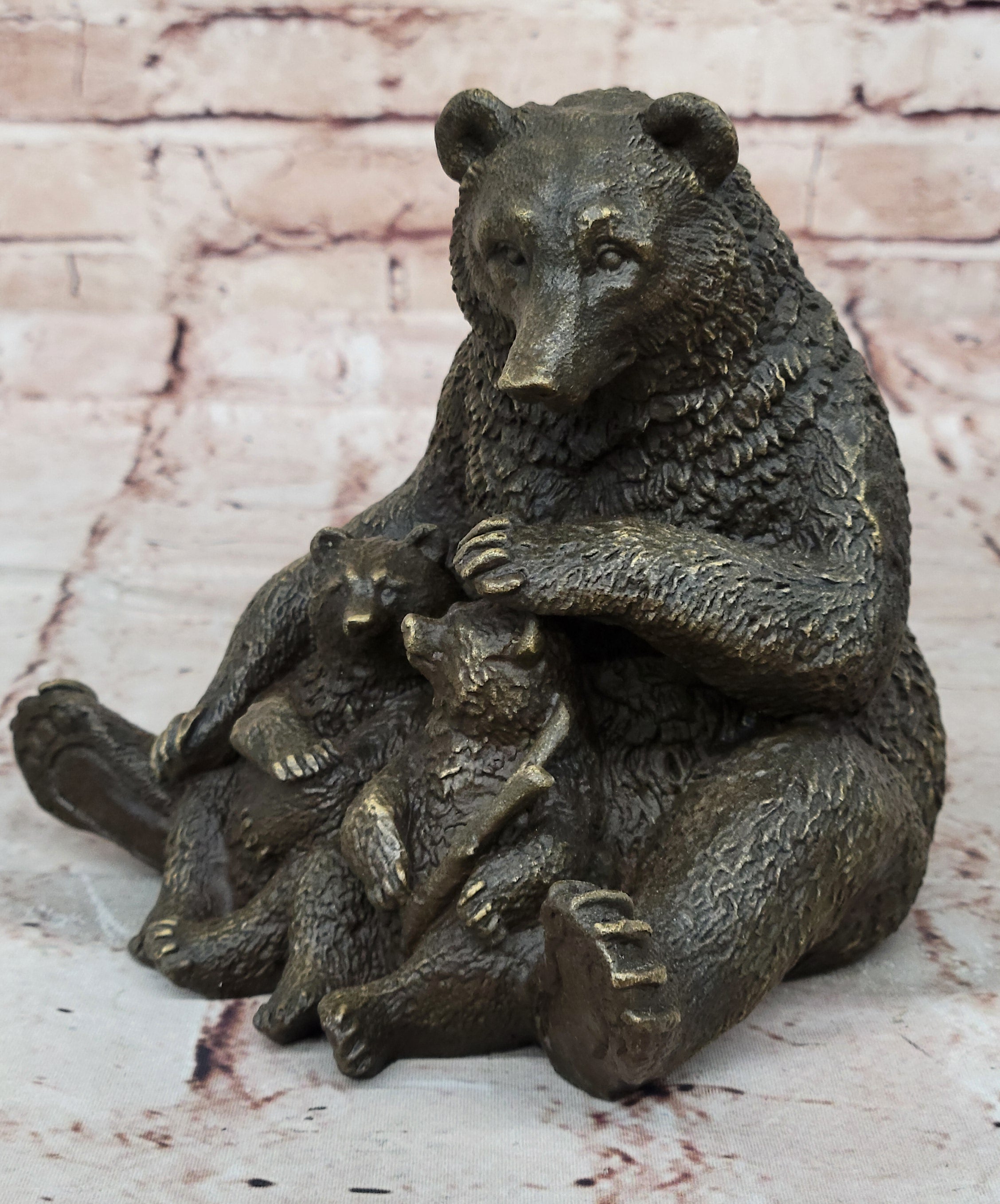 Handcrafted bronze sculpture SALE Deco Art Bear Vienna figurine figure decor