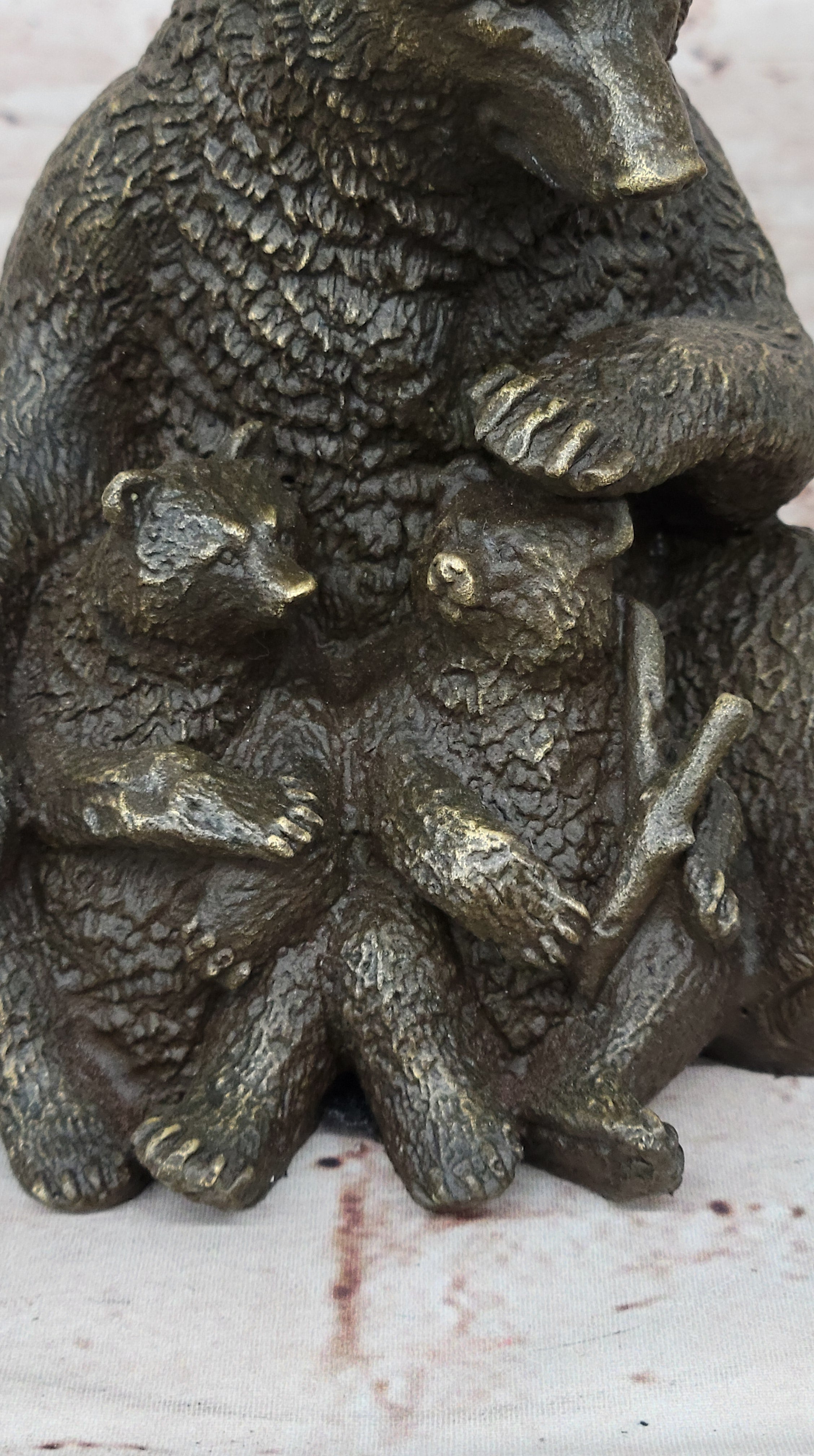 Handcrafted bronze sculpture SALE Deco Art Bear Vienna figurine figure decor