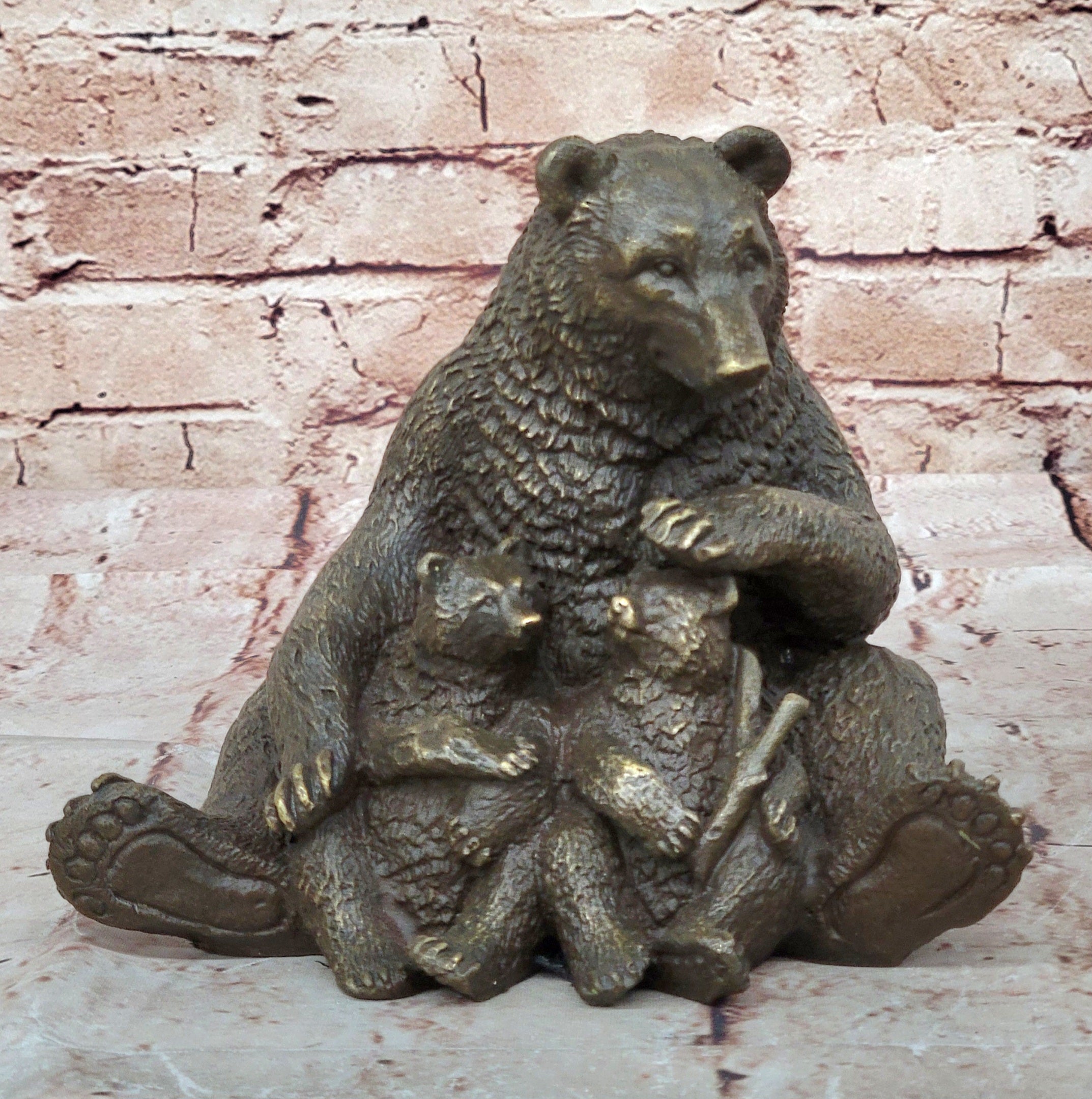Handcrafted bronze sculpture SALE Deco Art Bear Vienna figurine figure decor