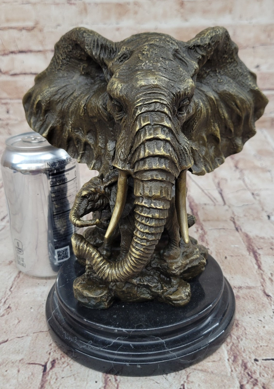 Bronze Sculpture Mother African Elephant and Baby Hot Cast Made by Lost Wax Deal