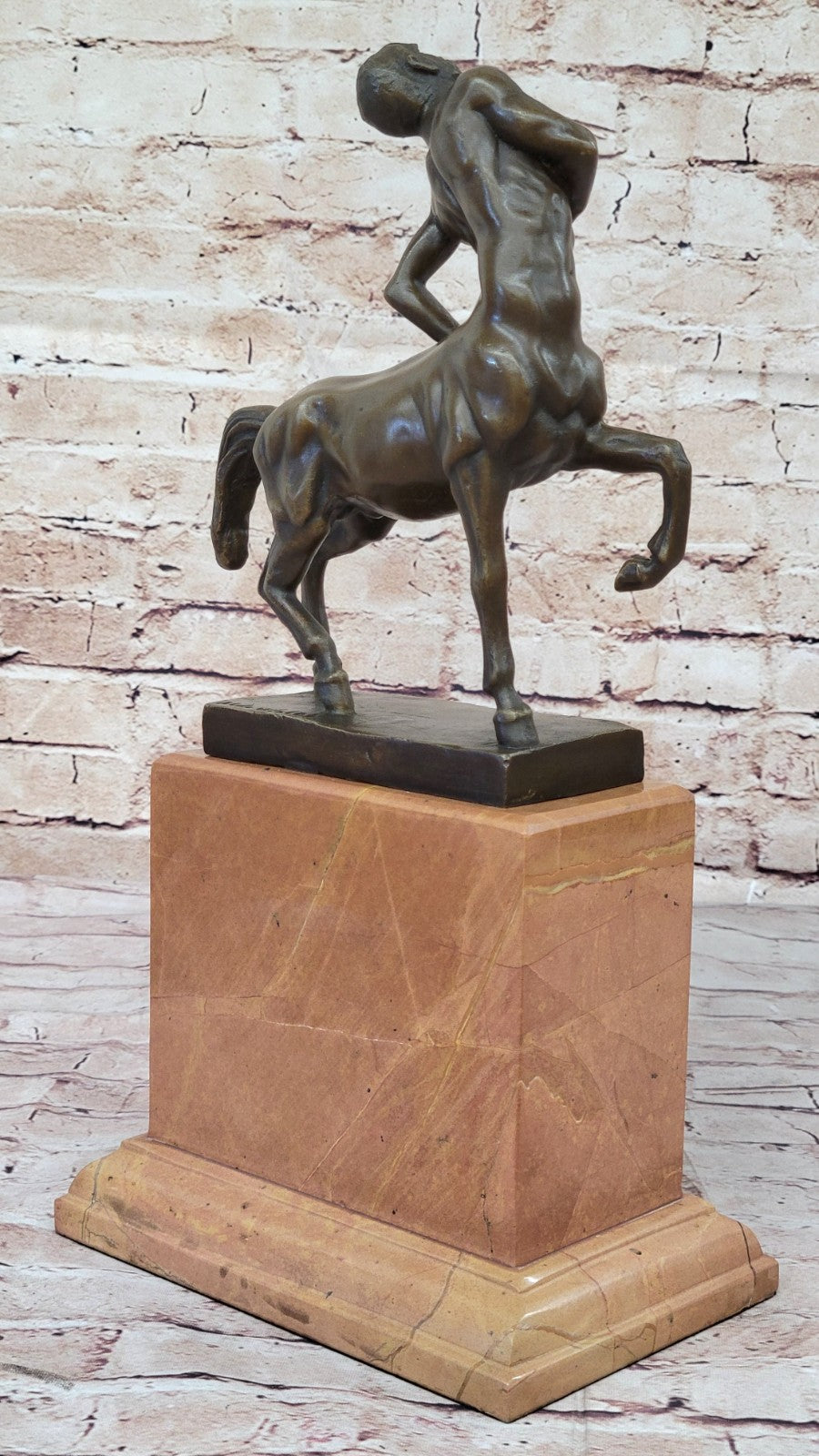 Handcrafted Detailed Centaur Bronze Masterpiece European Made by Lost Wax Gift