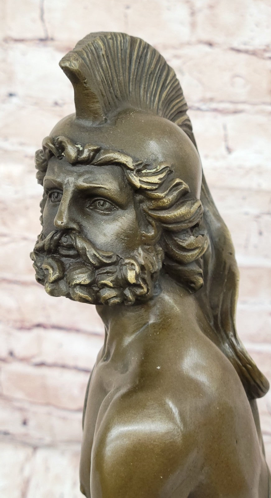 Roman Military Warrior Bronze Statue Hot Cast Classic Artwork Sculpture Figurine