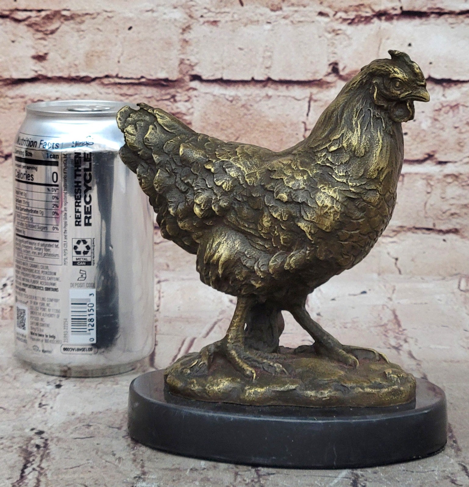 Abstract Modern Rooster Bronze Sculpture Hand Crafted Milo Figurine Art Décor