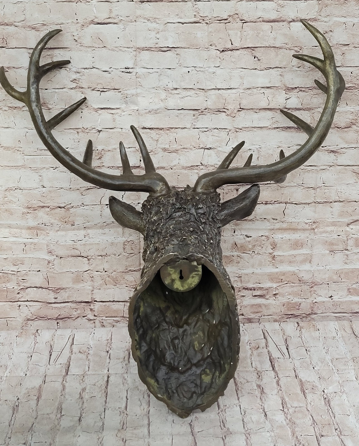 Handcrafted bronze sculpture SALE Sta Bust Head Elk Size Life Kauba Carl Signed