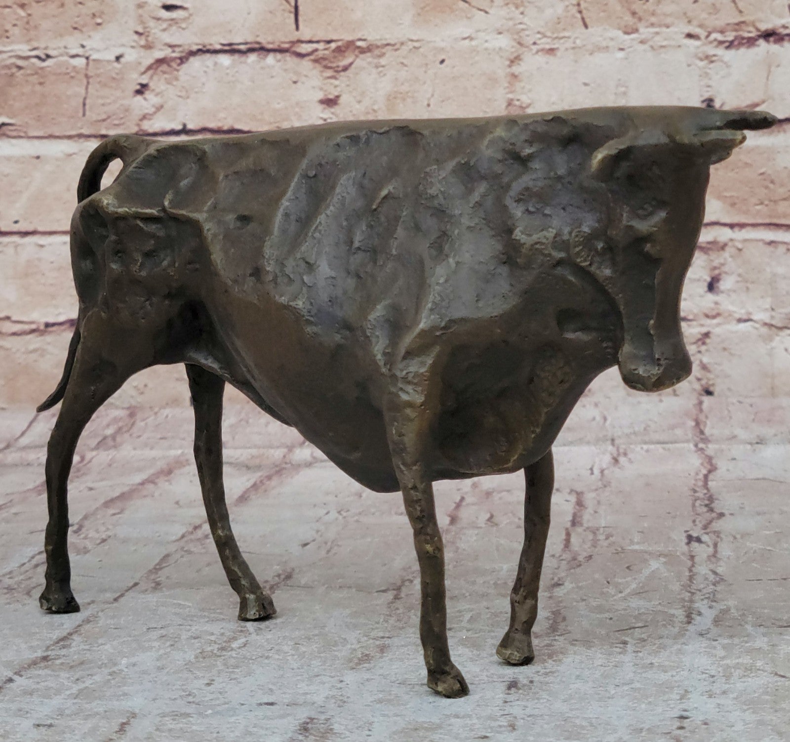 Bronze Sculpture Modern Abstract Art Bull by Picasso Hot Cast Figurine Figure
