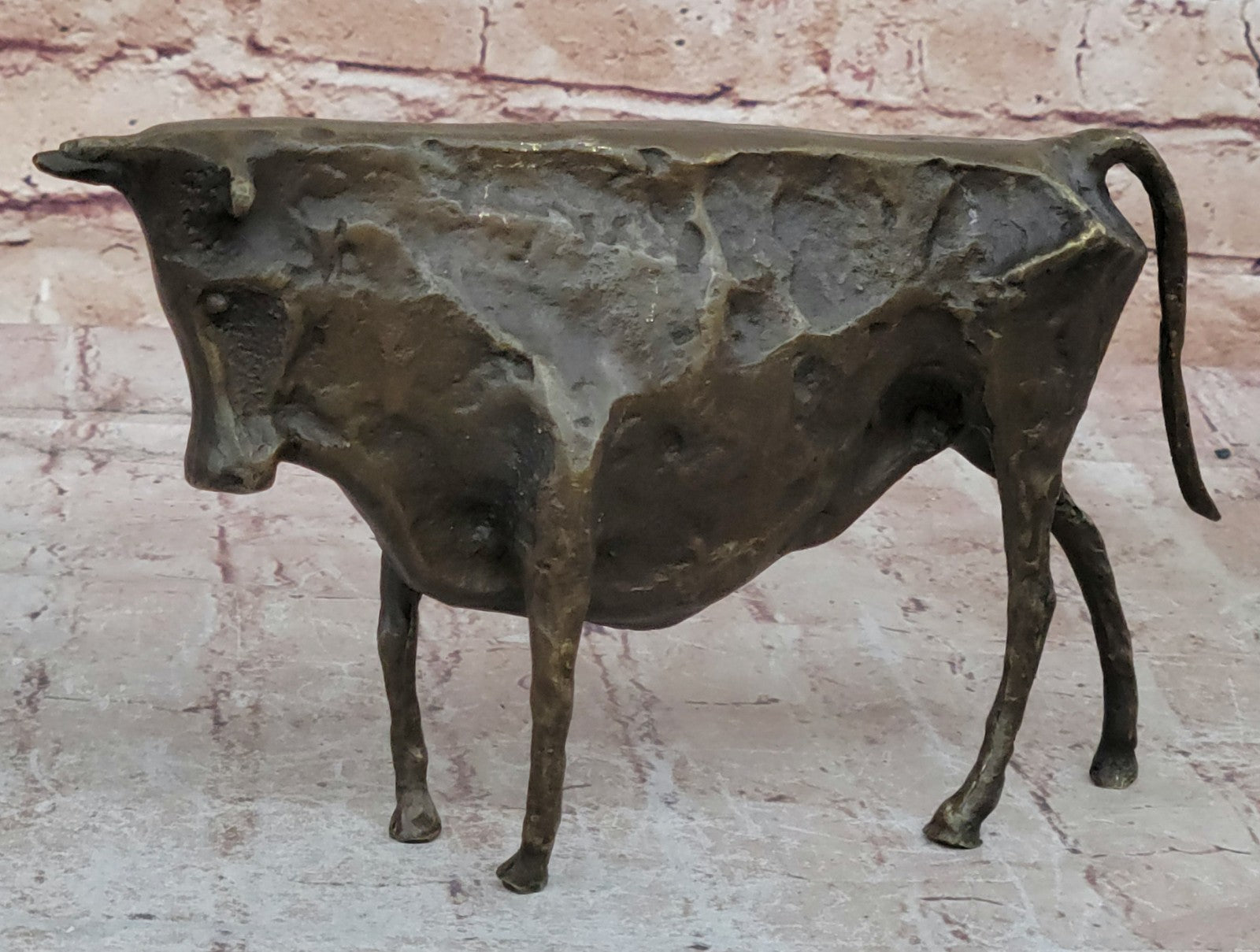 Bronze Sculpture Modern Abstract Art Bull by Picasso Hot Cast Figurine Figure