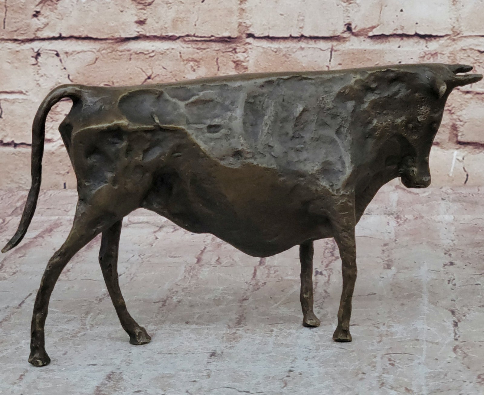 Bronze Sculpture Modern Abstract Art Bull by Picasso Hot Cast Figurine Figure