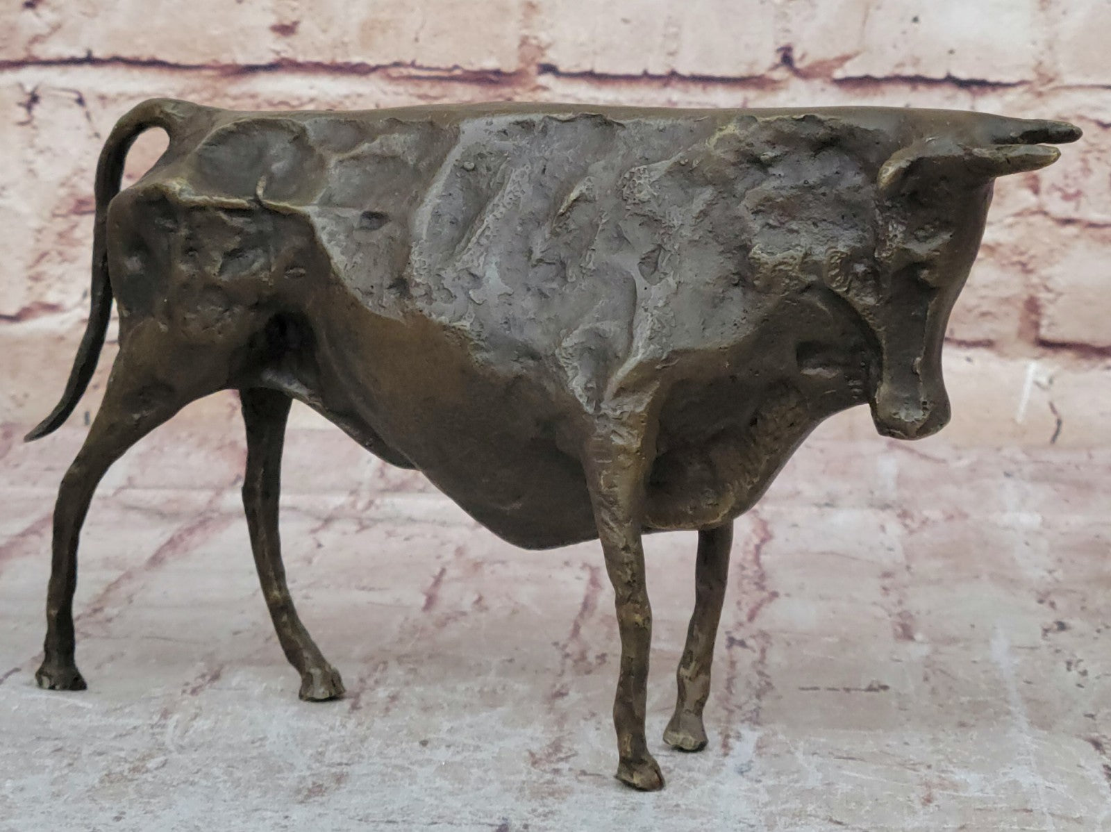 Bronze Sculpture Modern Abstract Art Bull by Picasso Hot Cast Figurine Figure