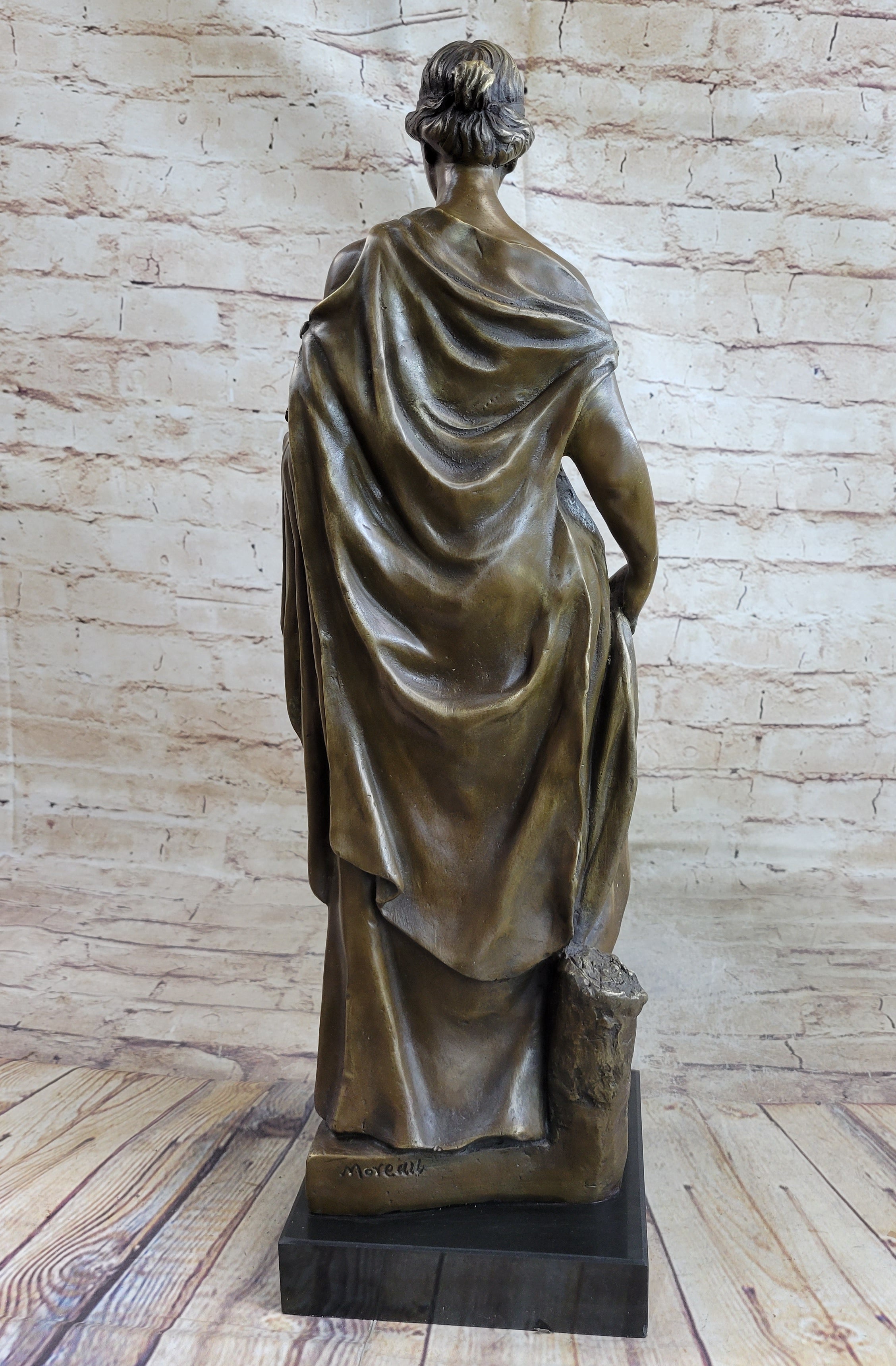 100% Solid Genuine Bronze Sculpture Hot Cast Naked Nude Maiden Figurine SALE