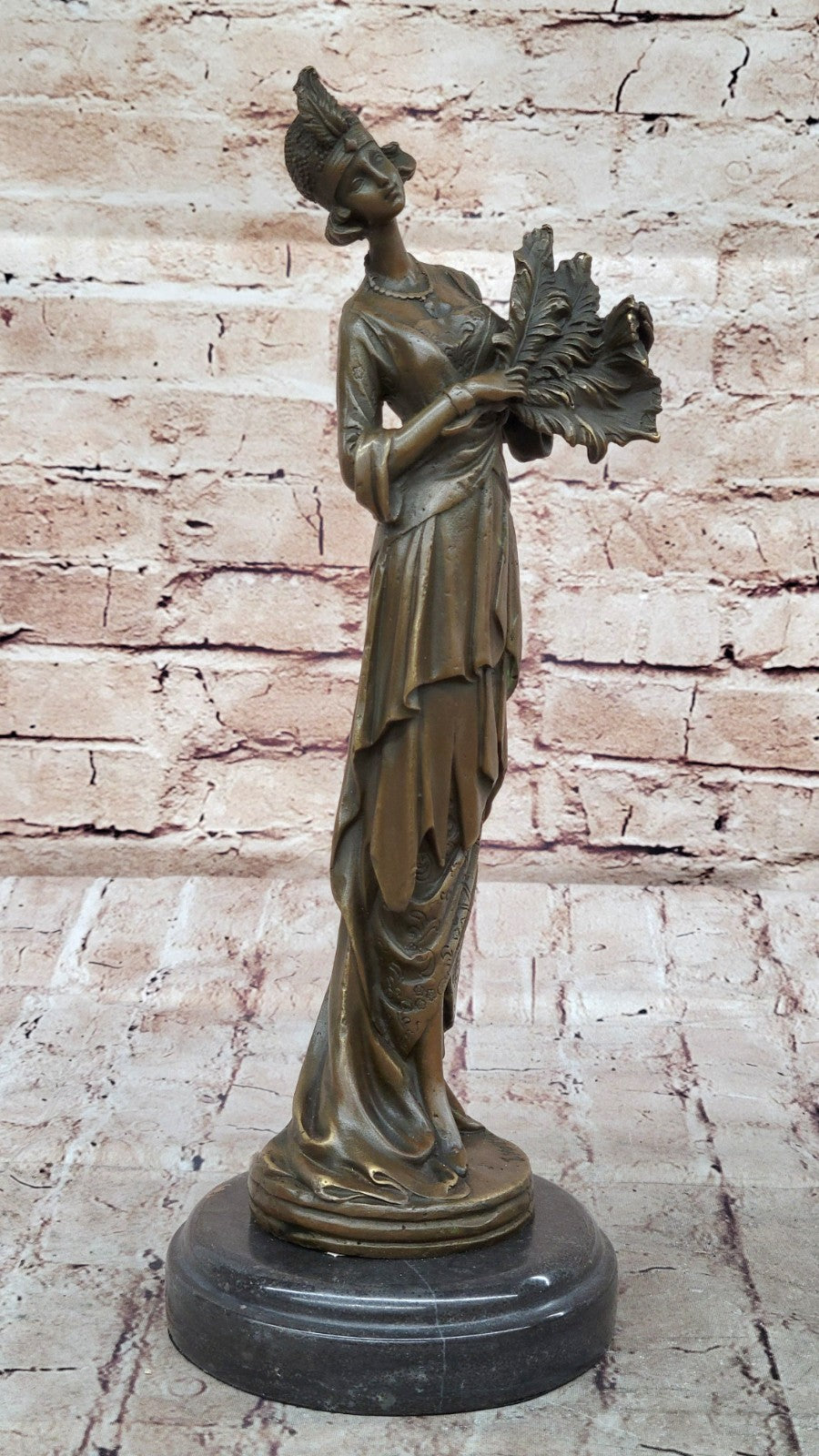 Buy Milo Handcrafted Bronze Feather Gown Sculpture