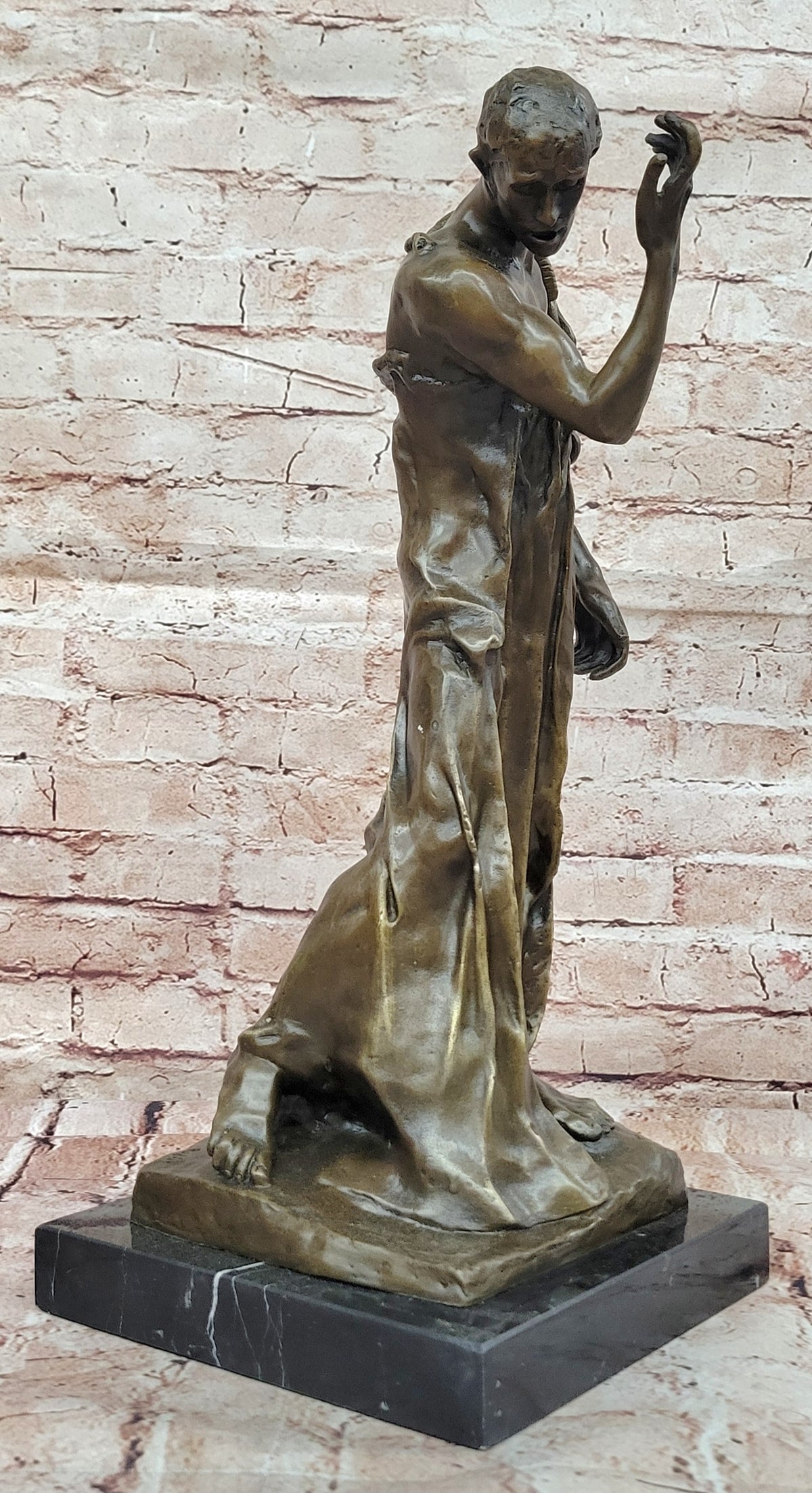 Augustine Rodin Museum Quality Classic Artwork Detailed Bronze Figurine Figure